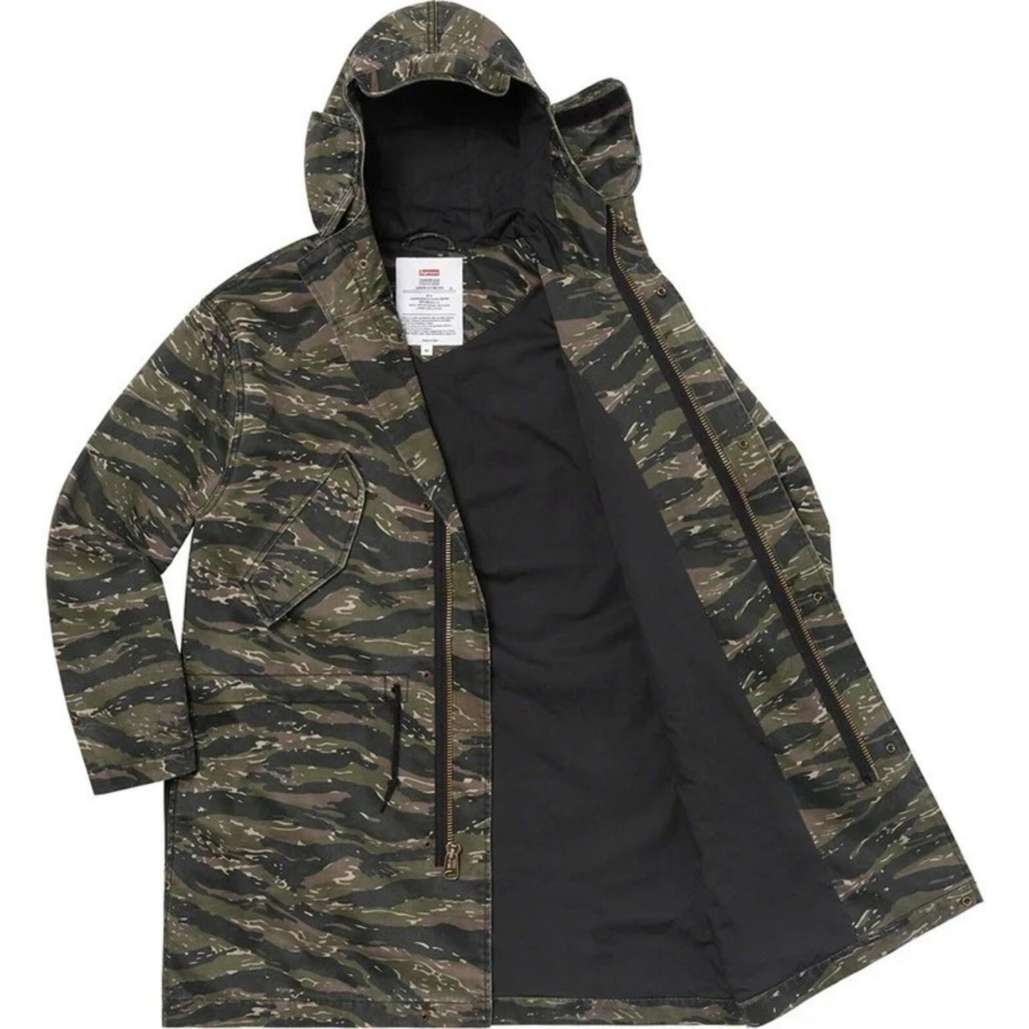 SS21 Supreme Hooded Facemask Parka Tigerstripe Camo Size M