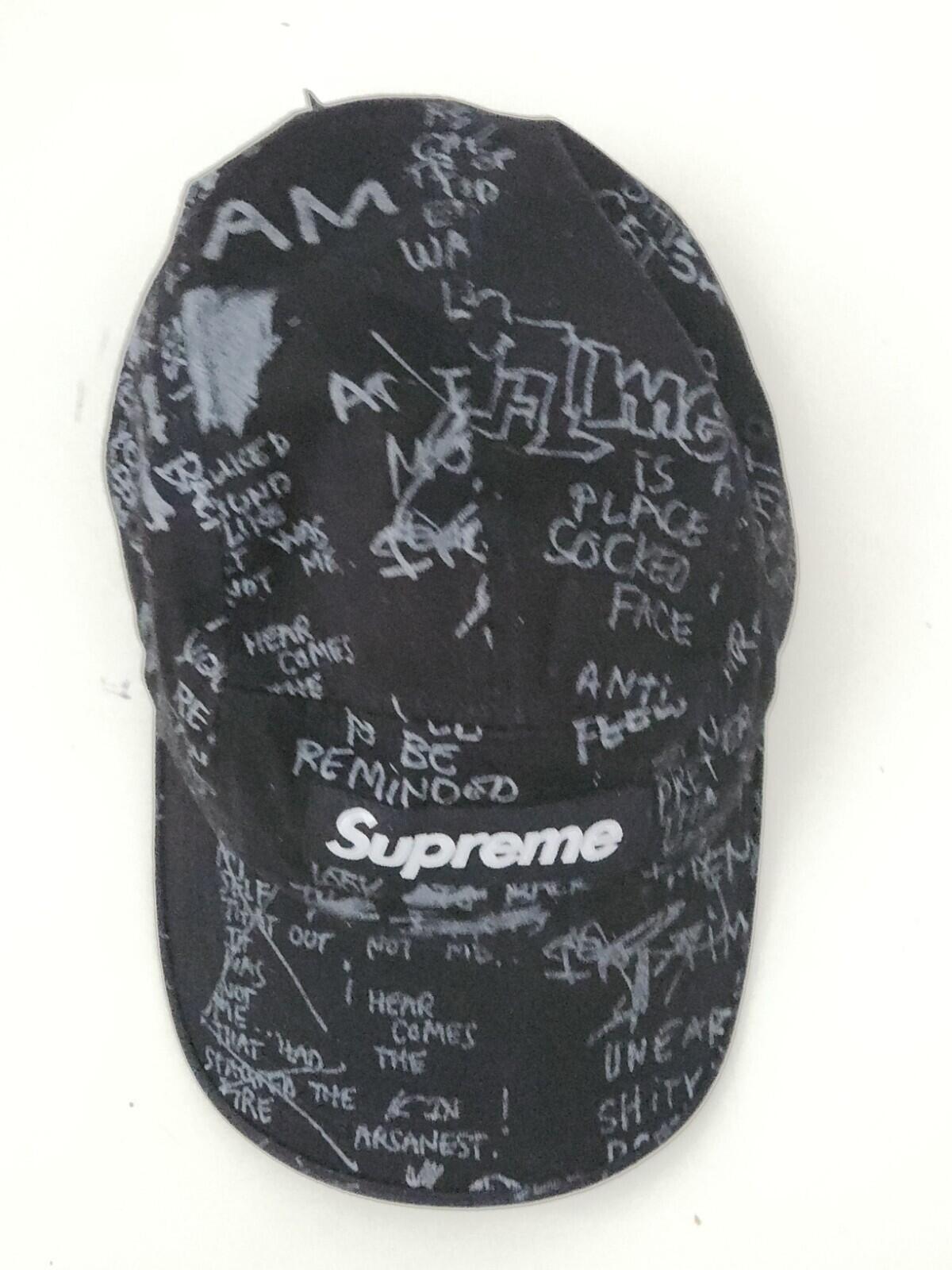 SS23 Supreme Gonz Poems Camp Cap Schwarz Mark Gonzales