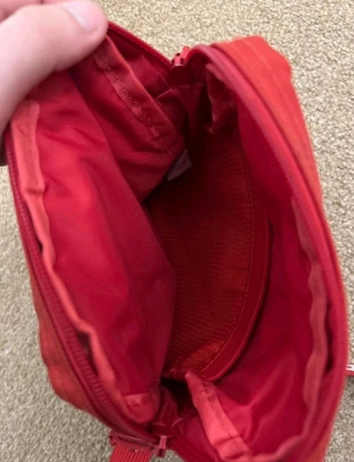 SS18 Supreme shoulder bag Cordura Fabric red side