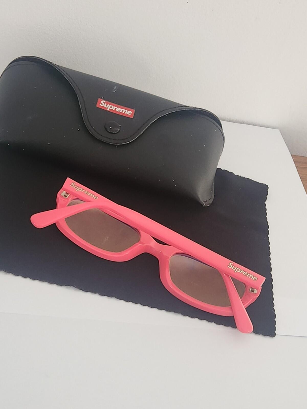 SS21 Supreme Vega sunglasses Pink made in Italy glasses accessory handmade