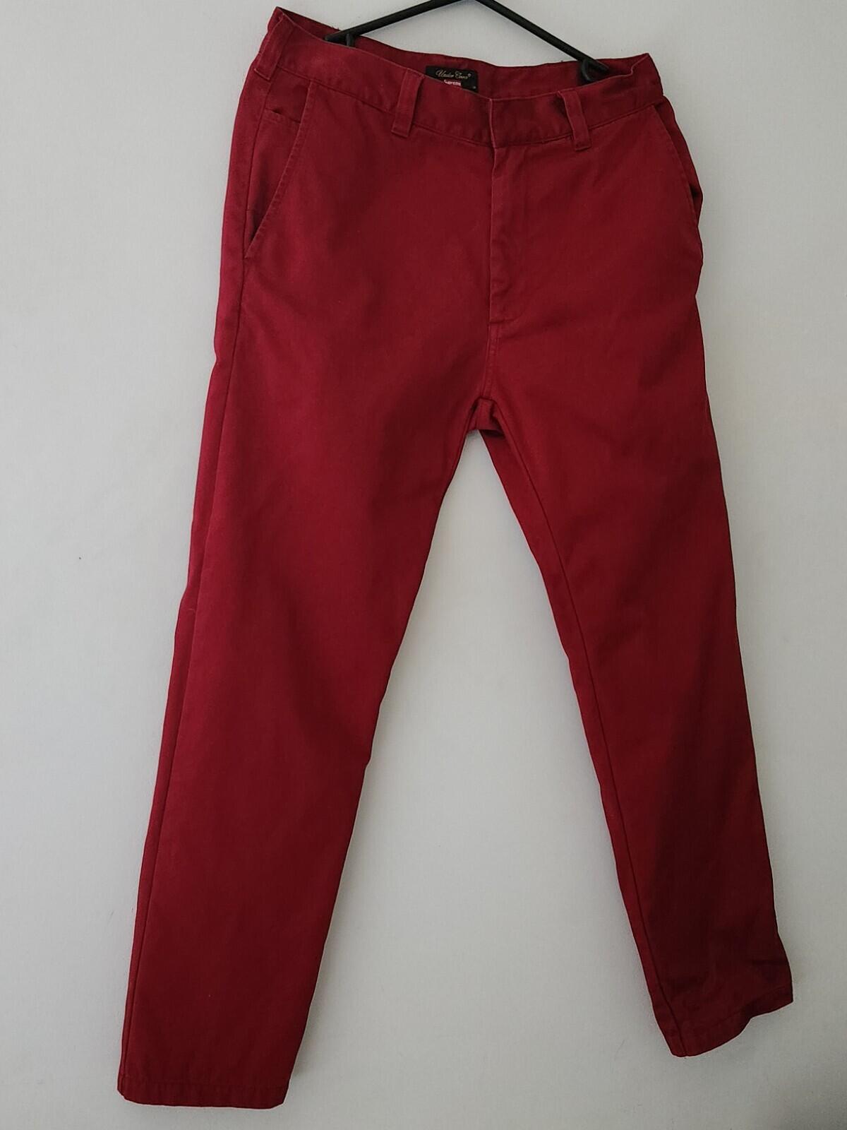 FW16 Supreme x Undercover Anarchy Zipper Work Pant Size 30 trousers pants Red