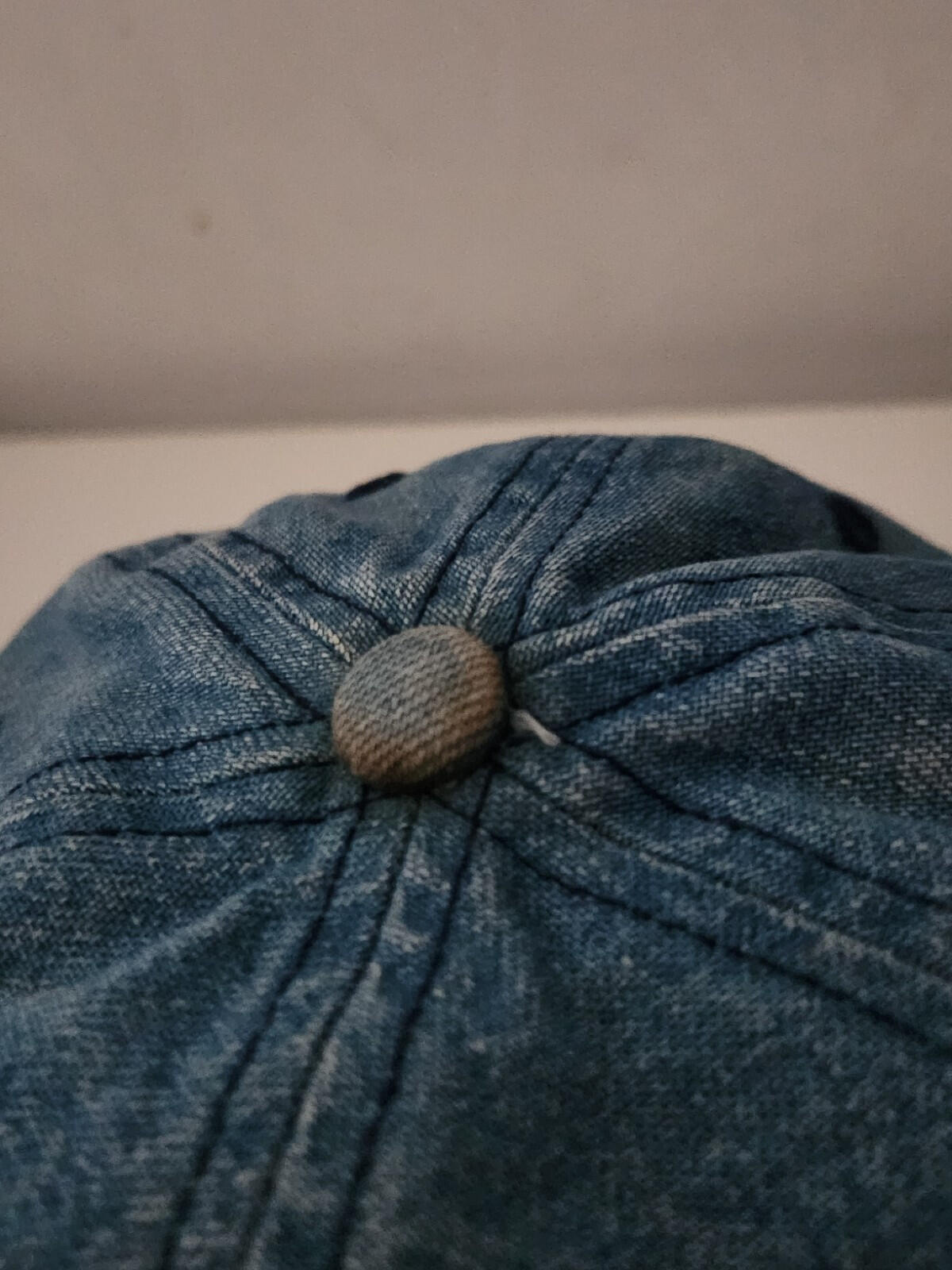 Gorra SS17 Supreme Washed Denim S Logo 6 Paneles Azul