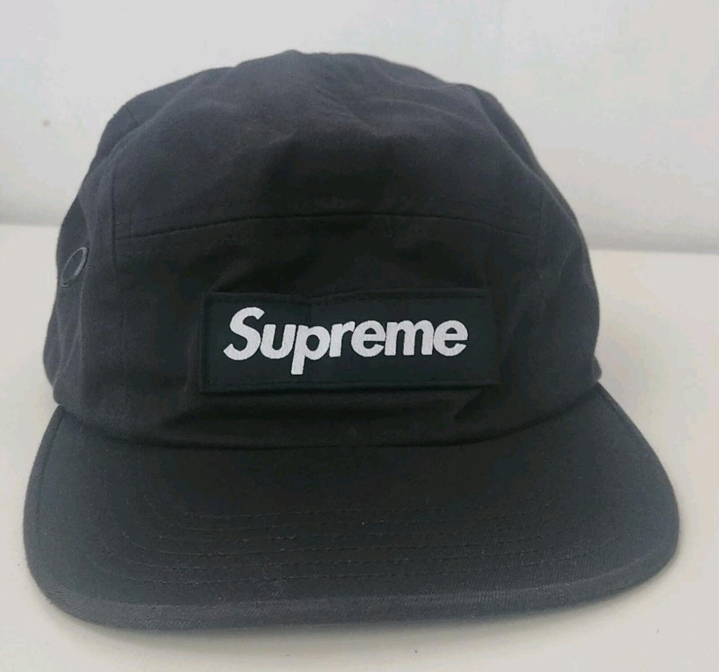 SS16 Supreme Tiger Camo Camp Cap Hat Black Military Box Logo Made In U.S.A