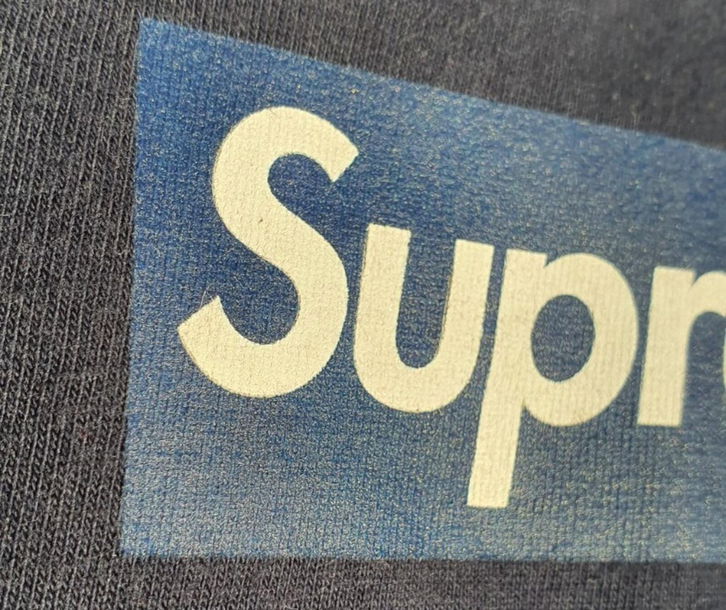 SS15 Supreme New York Yankees Box Logo Navy Tee Size M