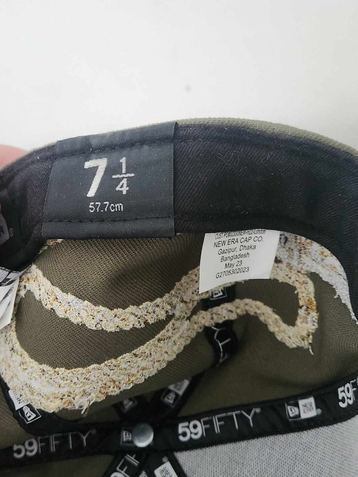 FW23 Supreme Jesus Piece S Logo New Era 59Fifty Hat Olive Size 7 1/4