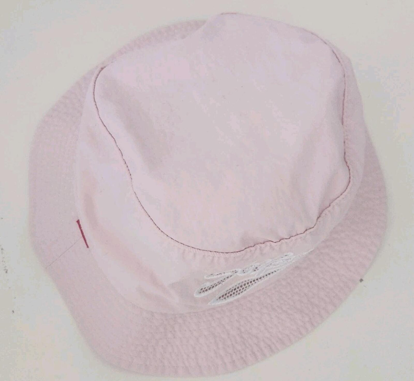 SS16 Supreme Mesh Script Crusher S/M Pink bucket hat small / medium