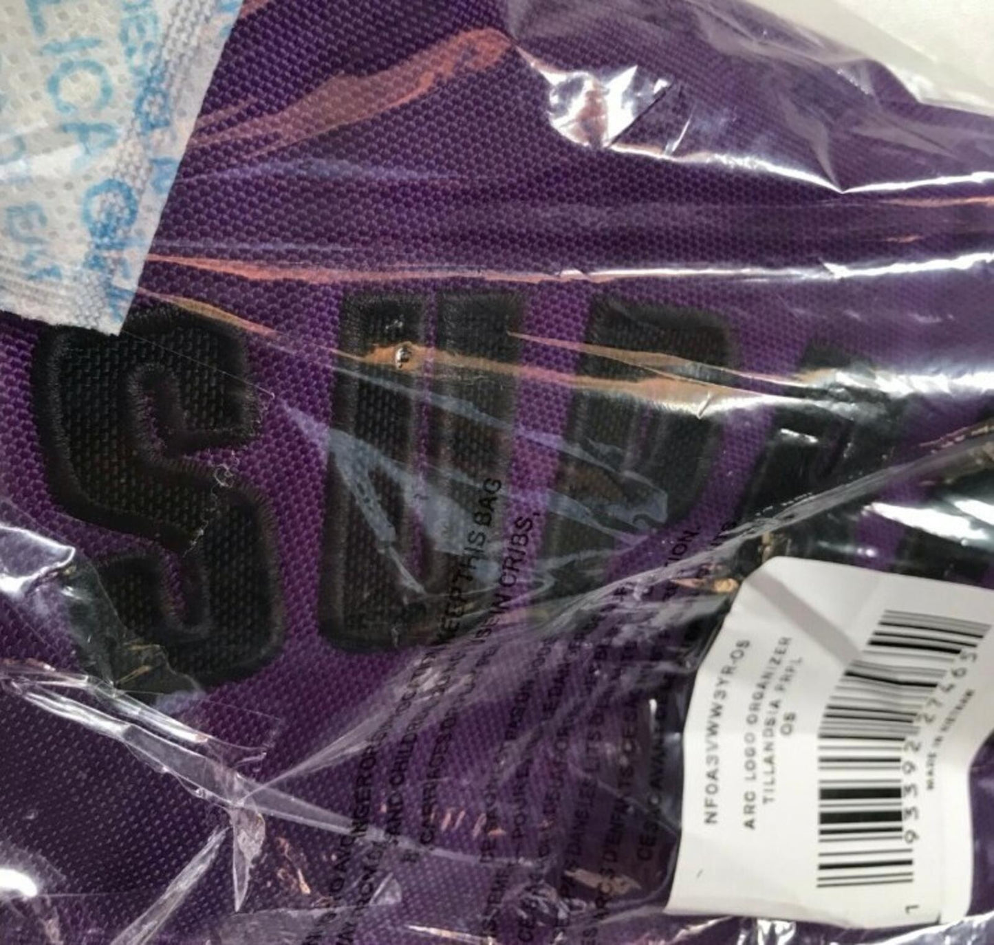 SS19 Supreme x THE NORTH FACE Arc Logo Organizer purple bag TNF New And Unopened
