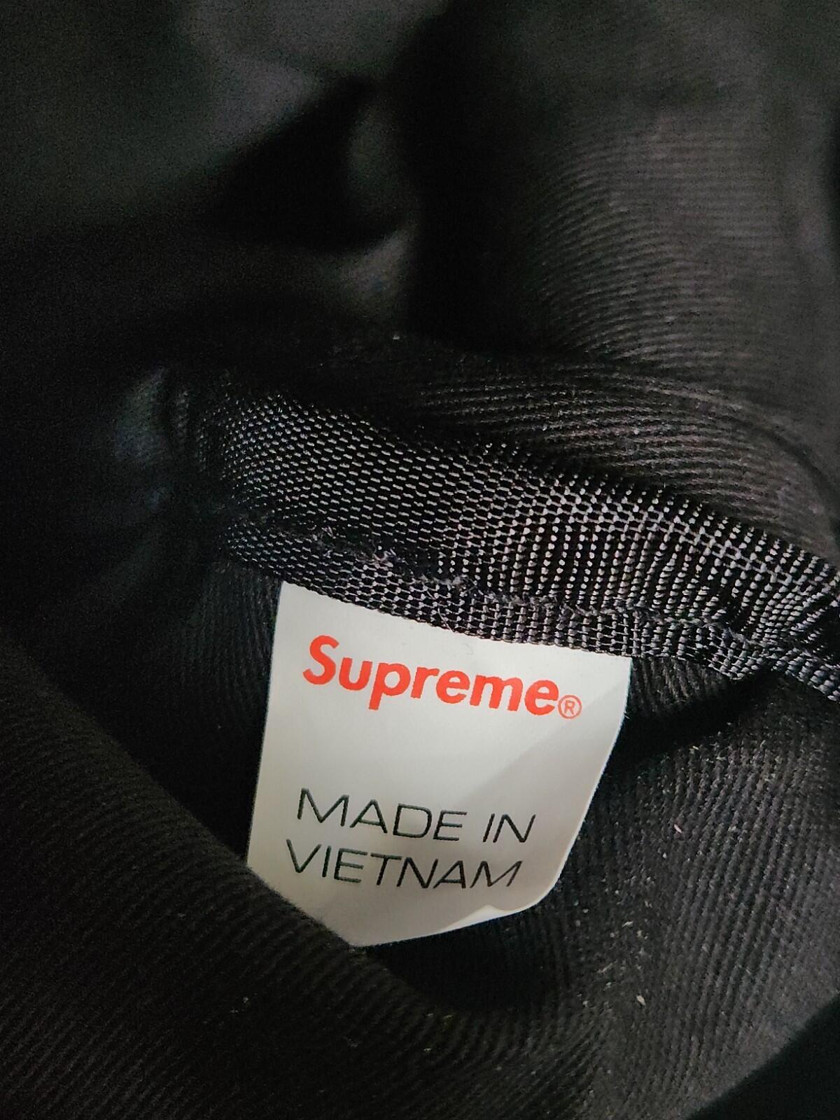 FW20 Supreme Canvas Backpack black Box Logo Bag 20L