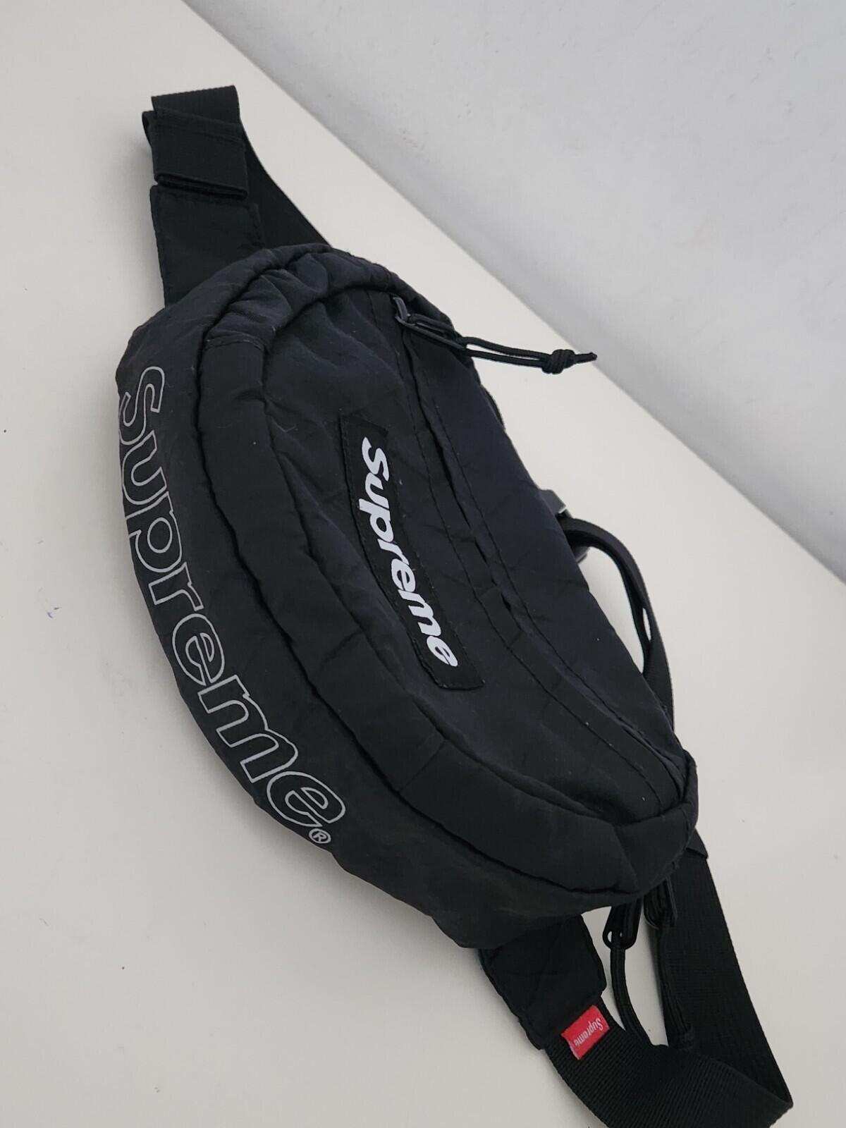 FW18 Supreme Hüft-Schultertasche Wasser- und abriebfest Schwarz 1x benutzt