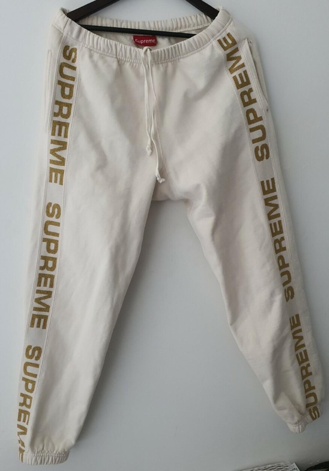 SS20 Supreme Metallic Rib Kapuzenpullover & Jogginghose Set