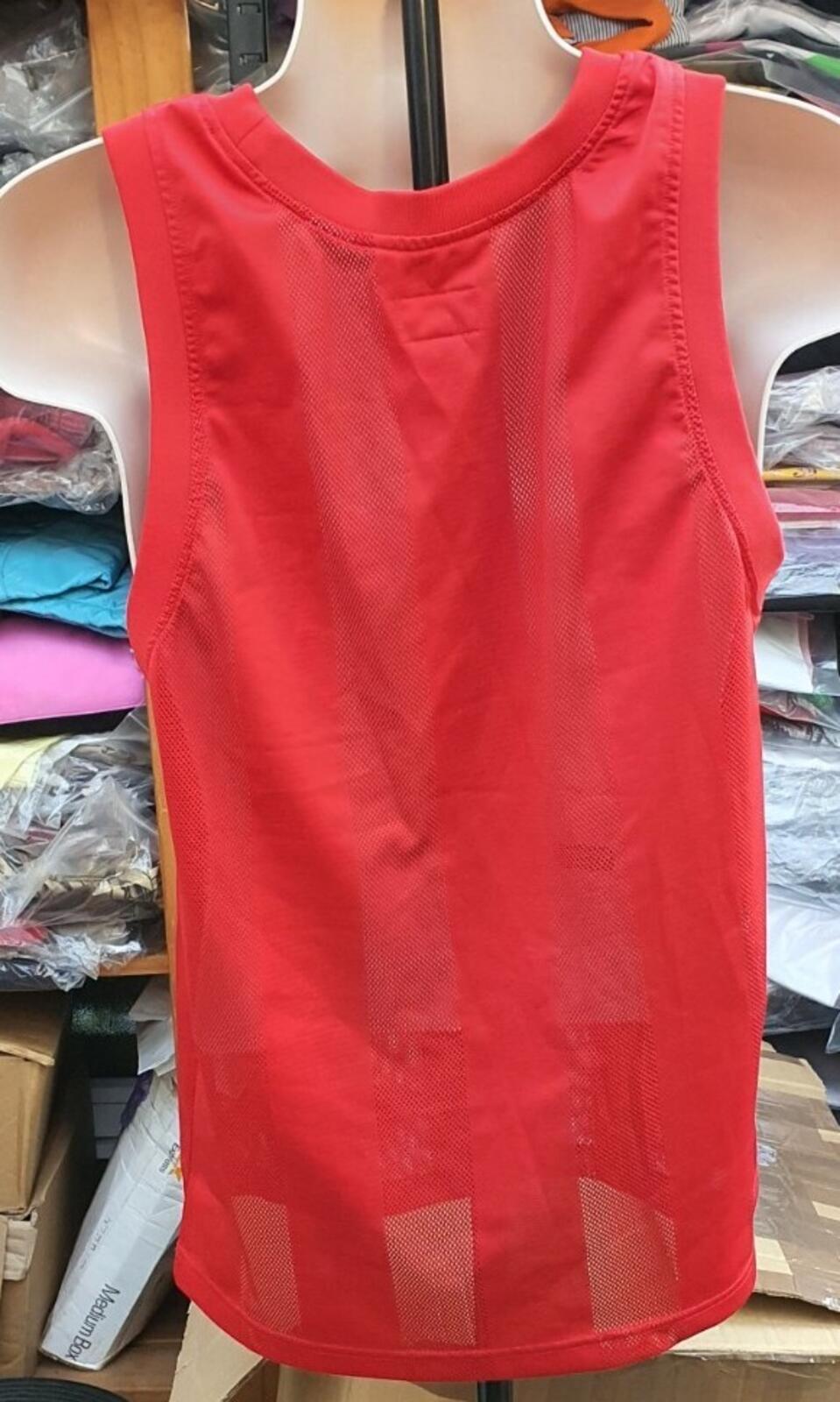SS16 Supreme Mesh Stripe Tank Top small Red sleeveless size M medium