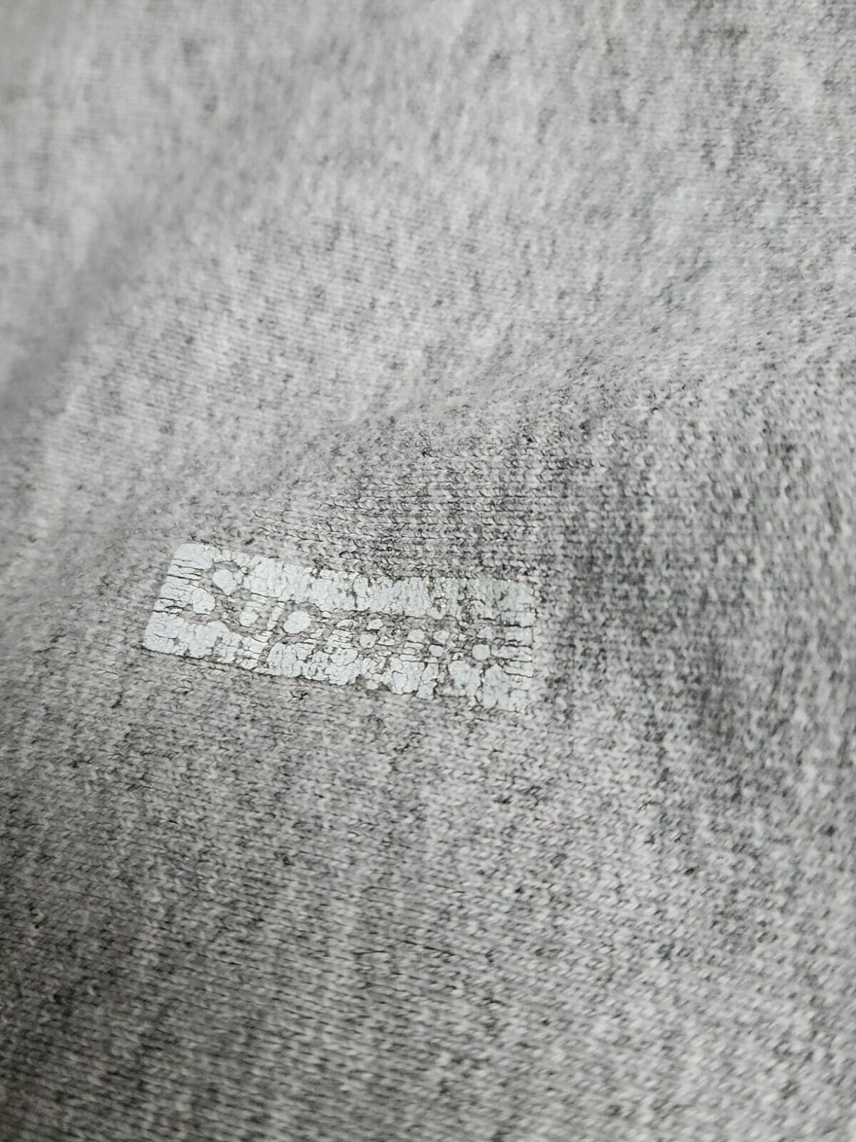 FW16 Supreme 3M Reflective Logo hooded sweatshirt Grey