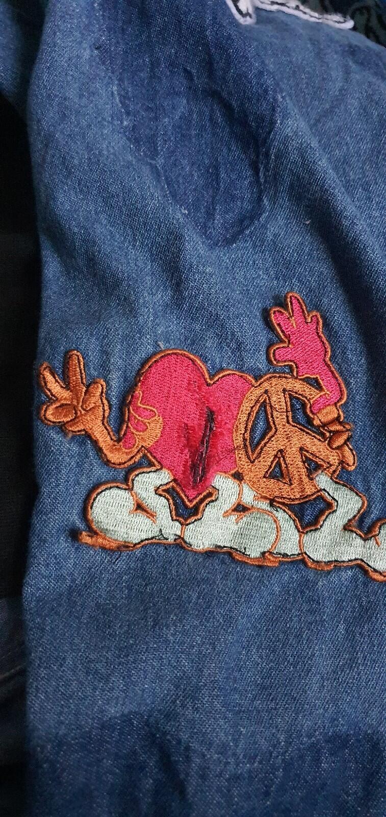 SS21 Supreme Patches Denim Baseball Jersey size S small
