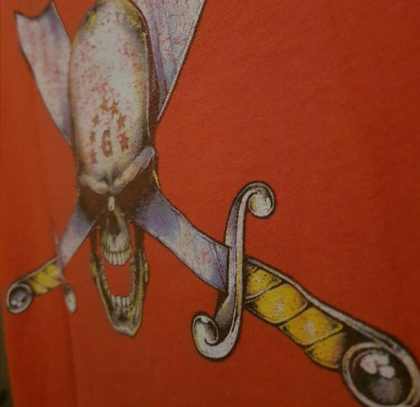 SS01 Supreme Skull and Swords Tee Orange Size M