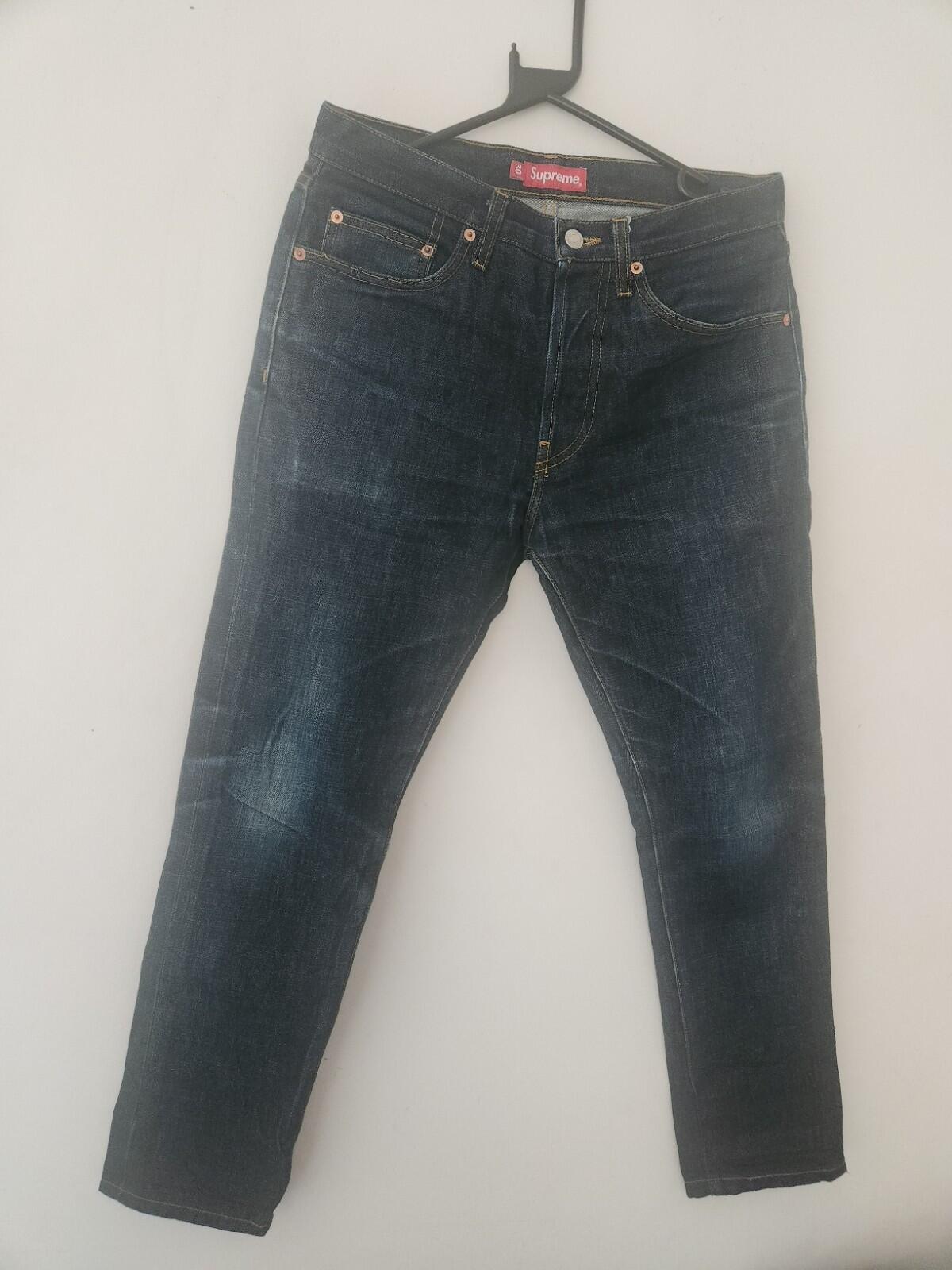 Supreme Denim Slim Jeans Blue Size 30 W30 L27 ALTERED