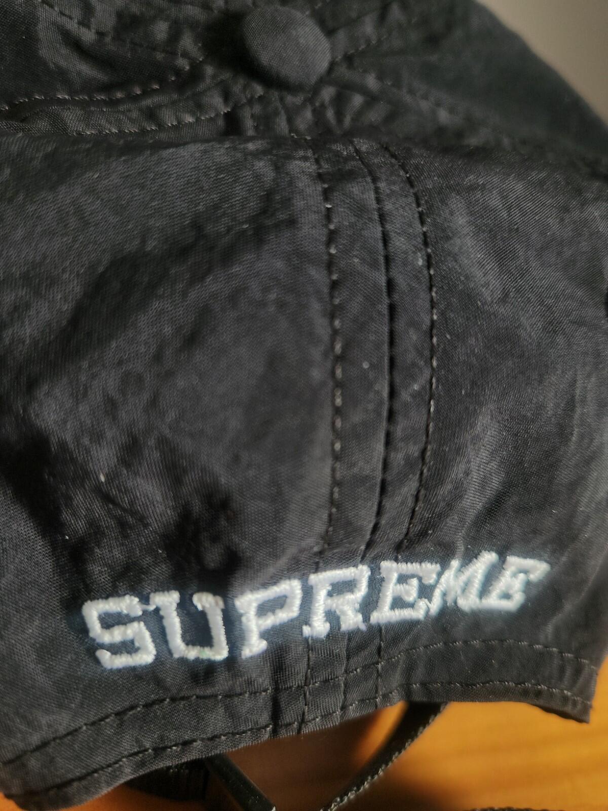 Gorra de 6 paneles de nailon Supreme First And Best SS19 Negra