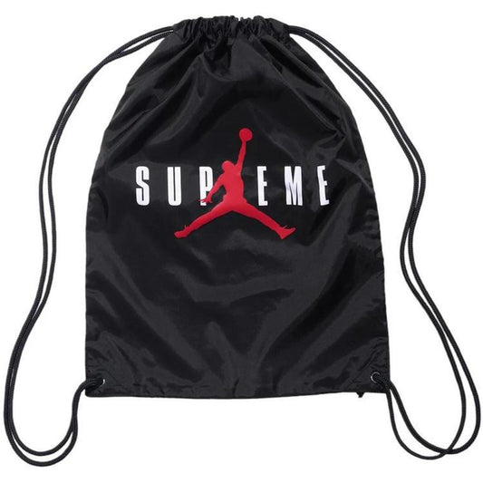 FW24 Supreme x Jordan Mochila con cordón negra