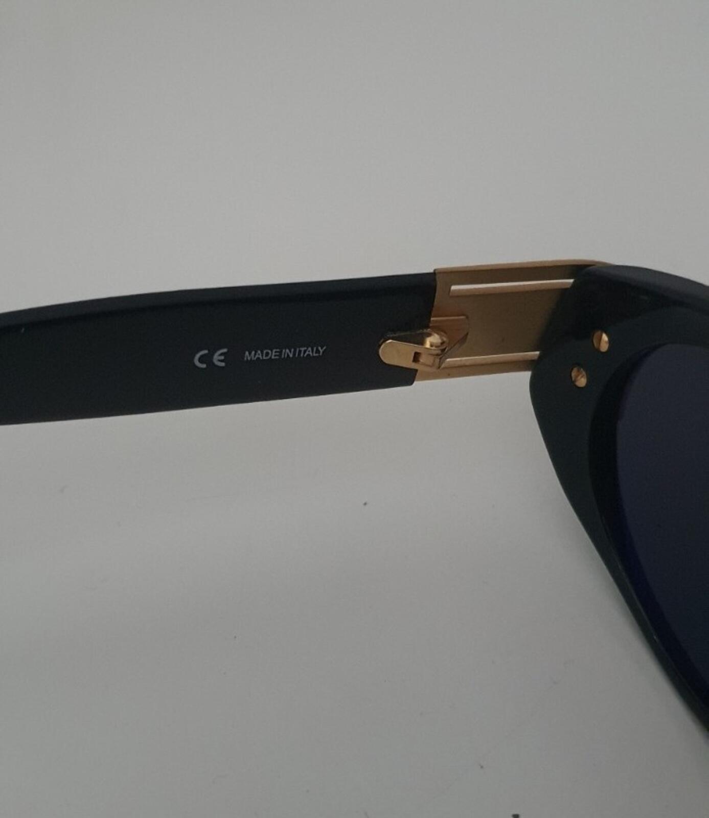 SS18 Supreme Plaza sunglasses Black Gold made in Italy