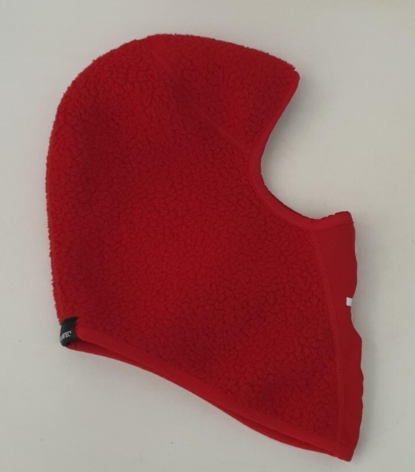 FW17 Supreme Polartec Deep Pile Balaclava red fleece beanie