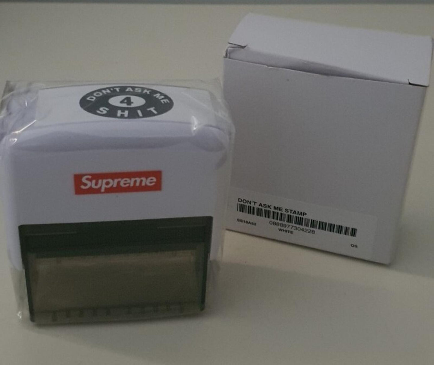 SS18 Supreme Don't Ask Me 4 Shi t stamp New Accessory