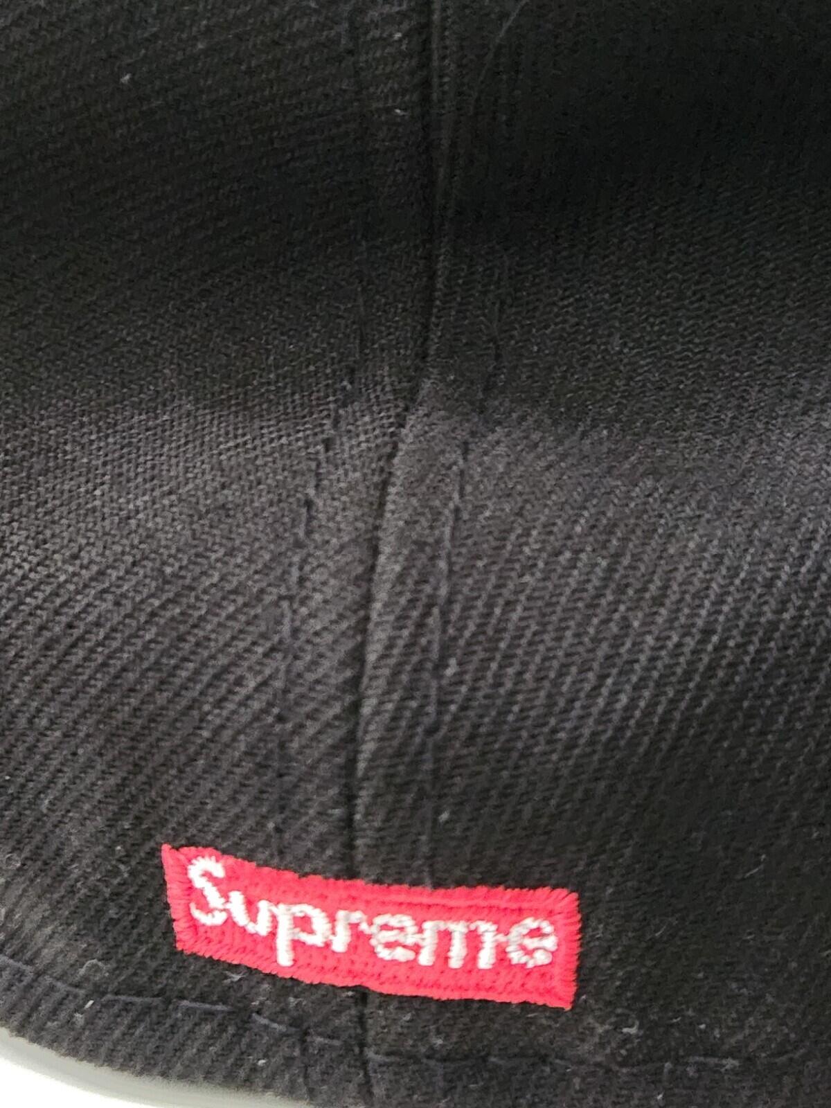 SS23 Supreme Script New Era Black Size 7 5/8