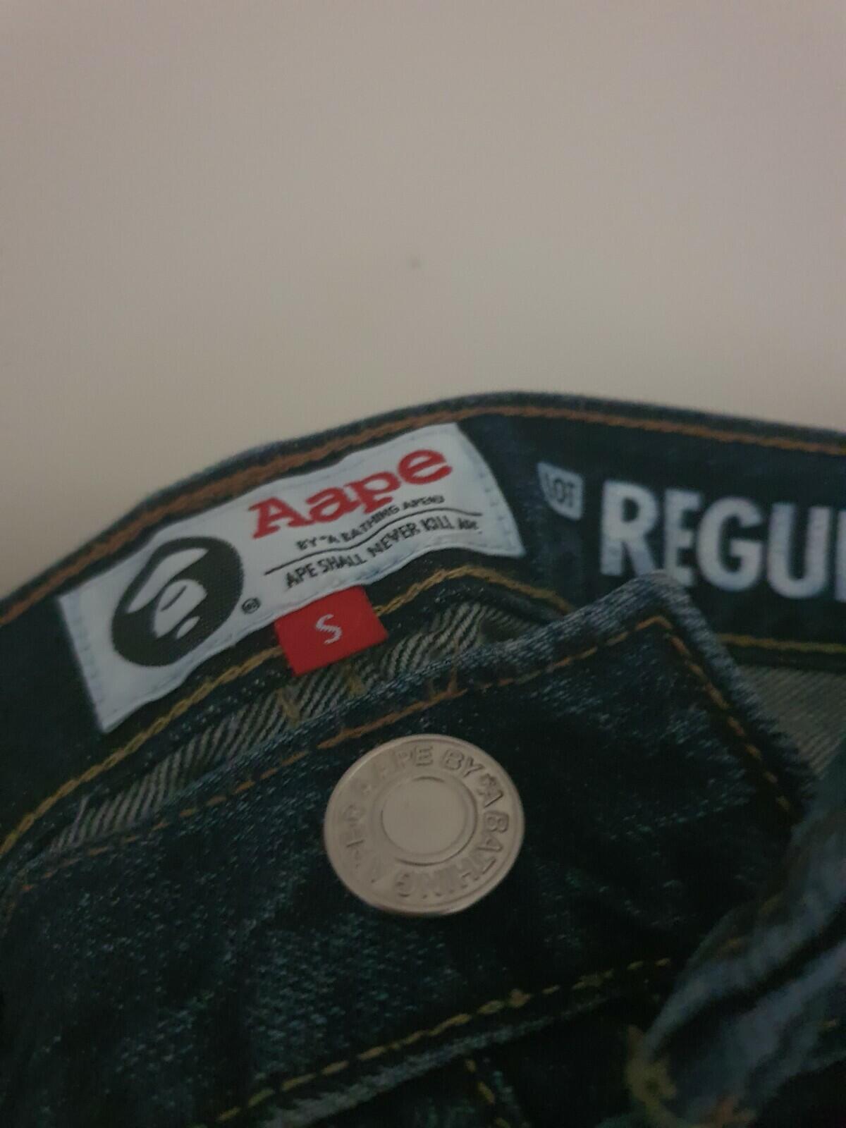 Aape by A BATHING APE denim jeans S small W30 L30 BAPE they fit slightly bigger