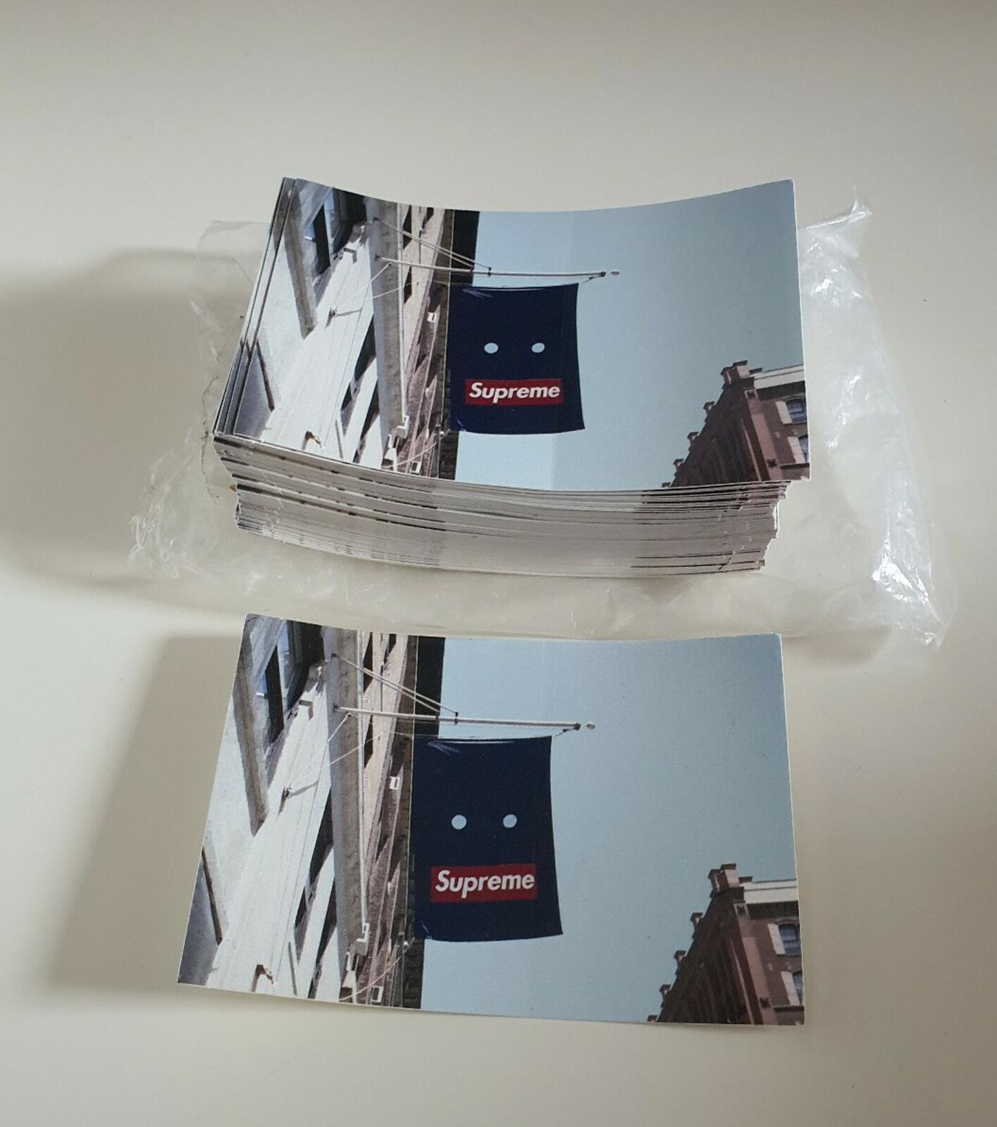 100 FW19 Supreme Banner stickers (1x brick) 100% authentic