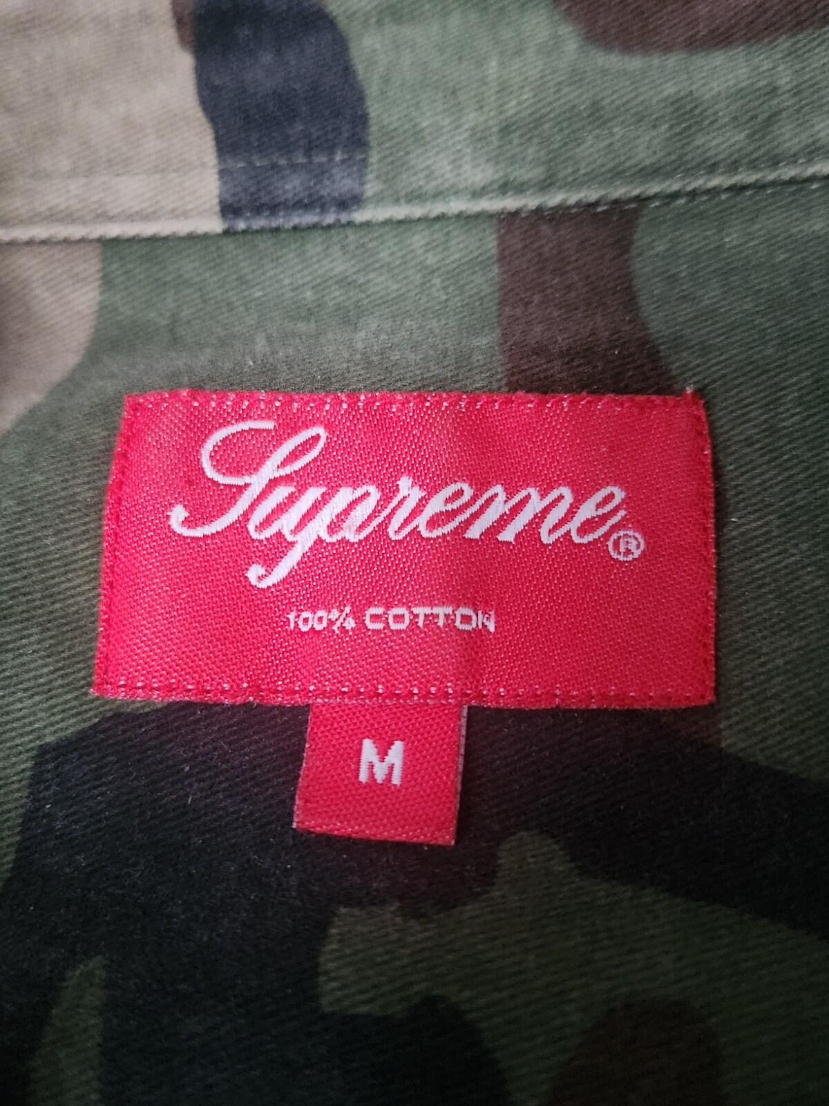 FW16 Supreme Woodland Camo Shirt Size M