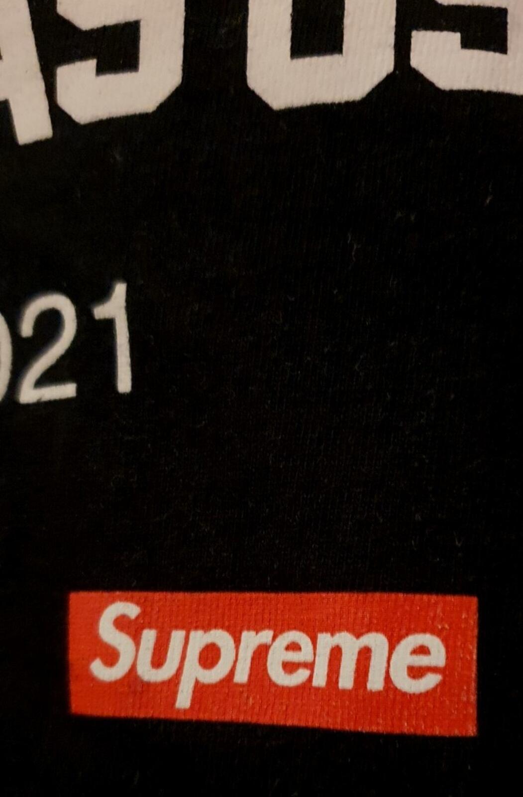 FW21 Supreme x WTAPS SIC'EM! Tee size XL black T-shirt small box logo