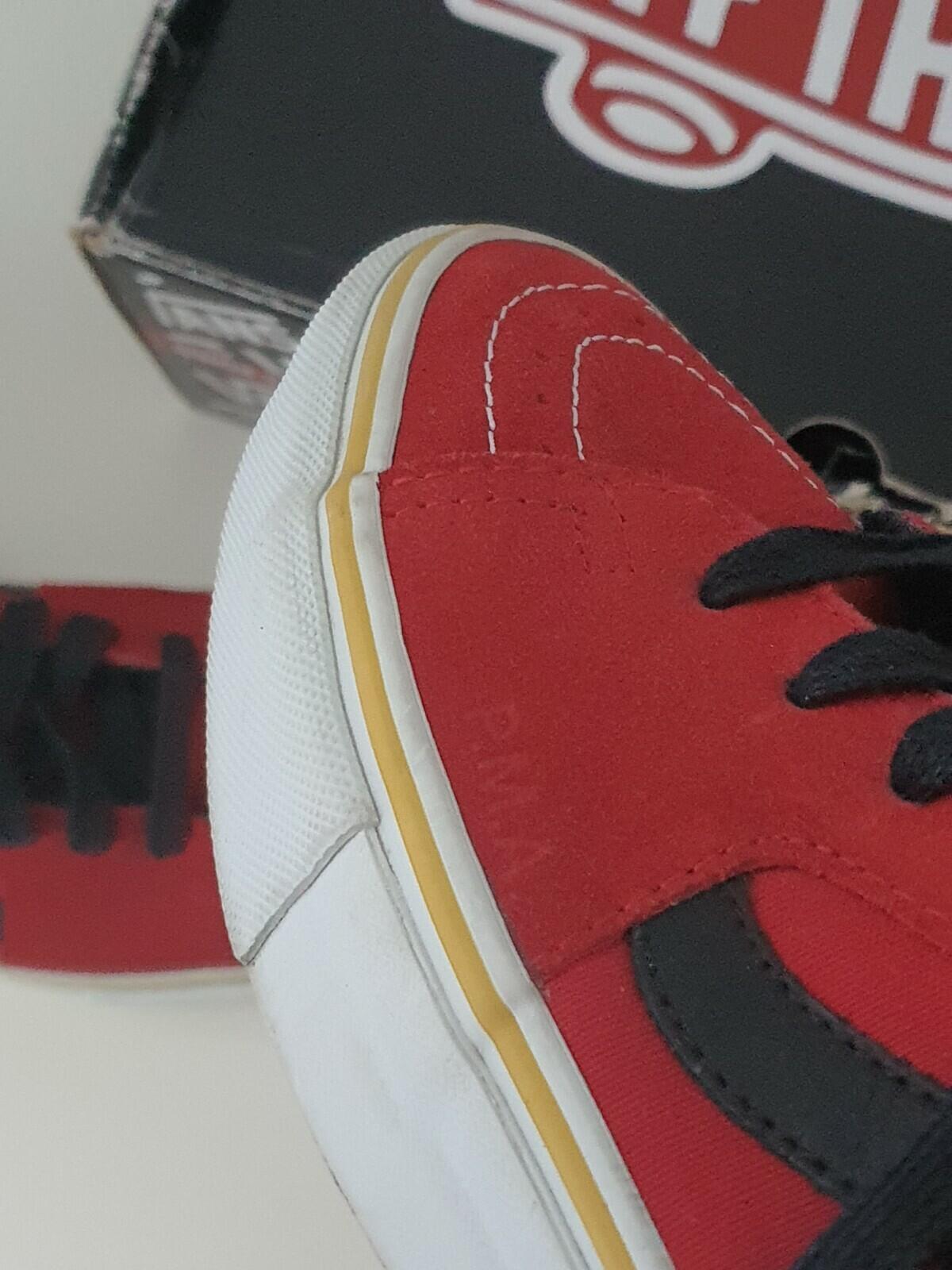 SS08 Supreme Bad Brains Vans Sk8-Hi Red/Green US 8.5 EUR 41 UK 7.5 Vintage 2008
