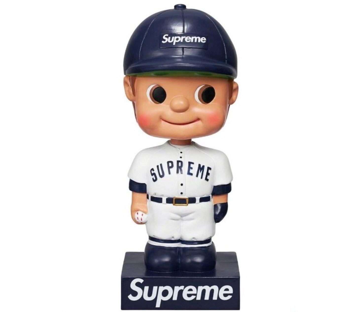 SS23 Supreme Bobblehead Blue Car Accessory Toy Figure Christmas Gift Accessory