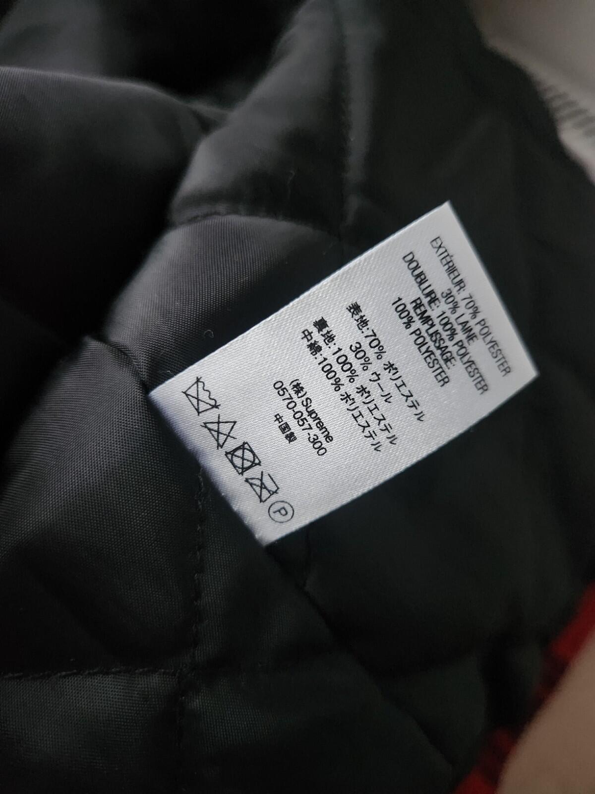 SS19 Supreme Zip Car Wool Jacket Red Size M