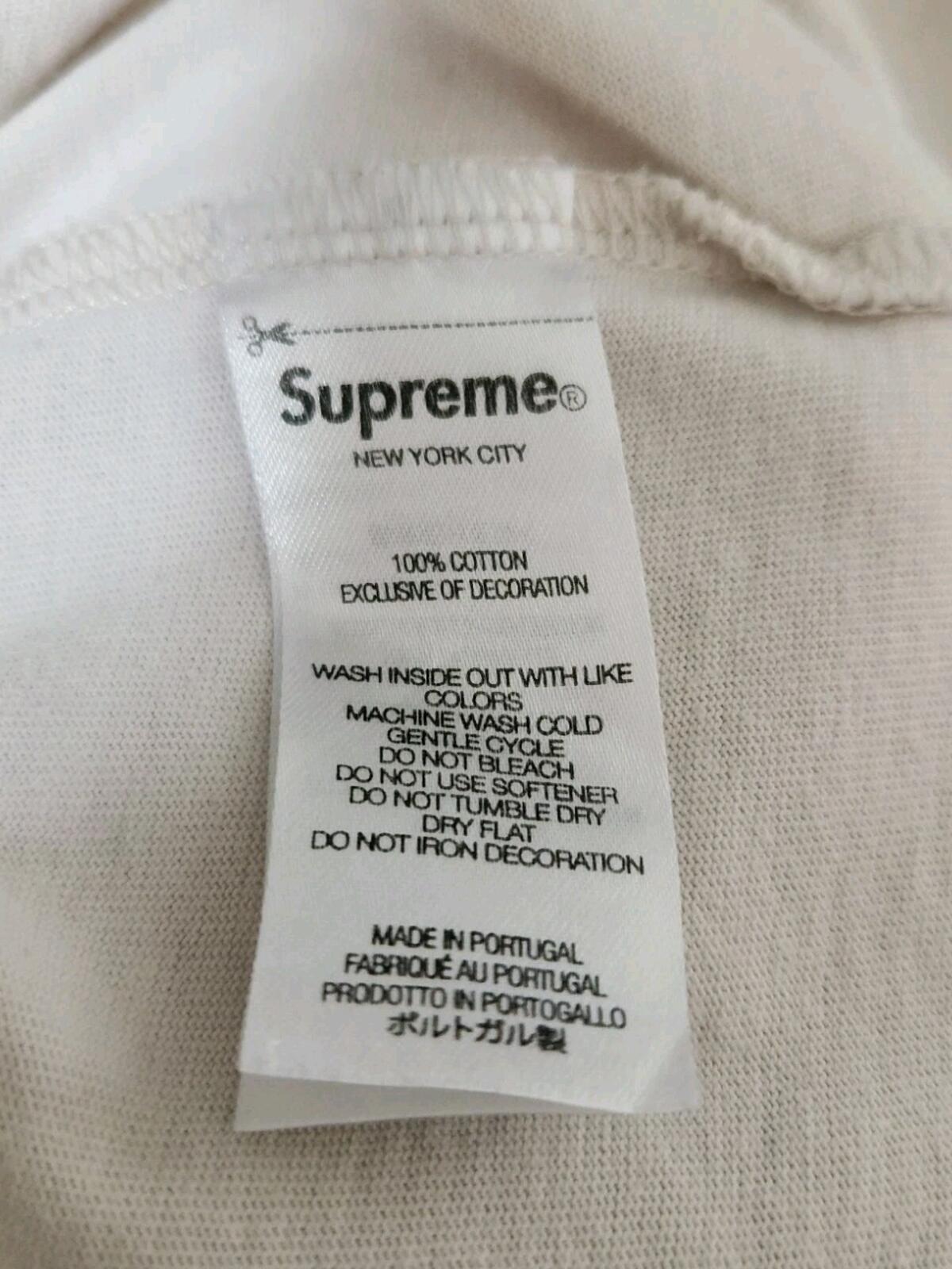 SS22 Supreme Ink Blot S/S Top Natural T-shirt size L large Short Sleeve Tee