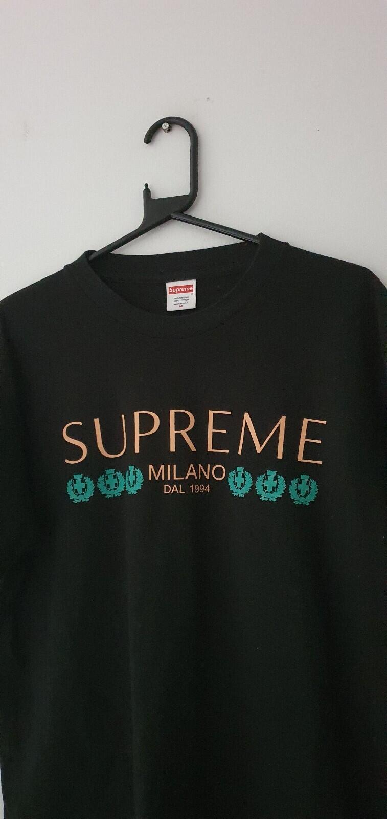 SS21 Supreme Milano Tee Navy Size M