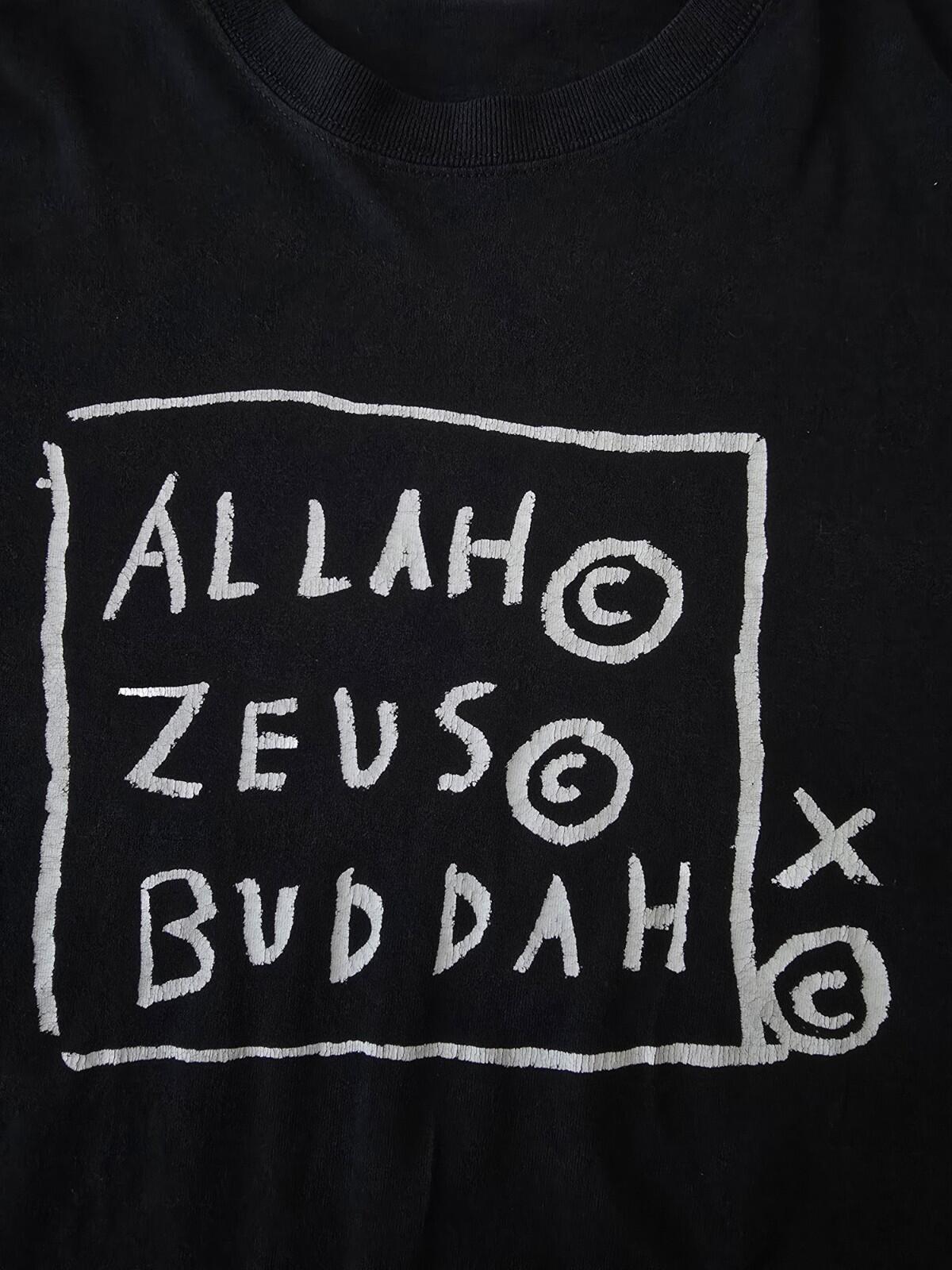 FW13 Supreme x Jean Michel Basquiat Camiseta Negra Manga Larga Talla M