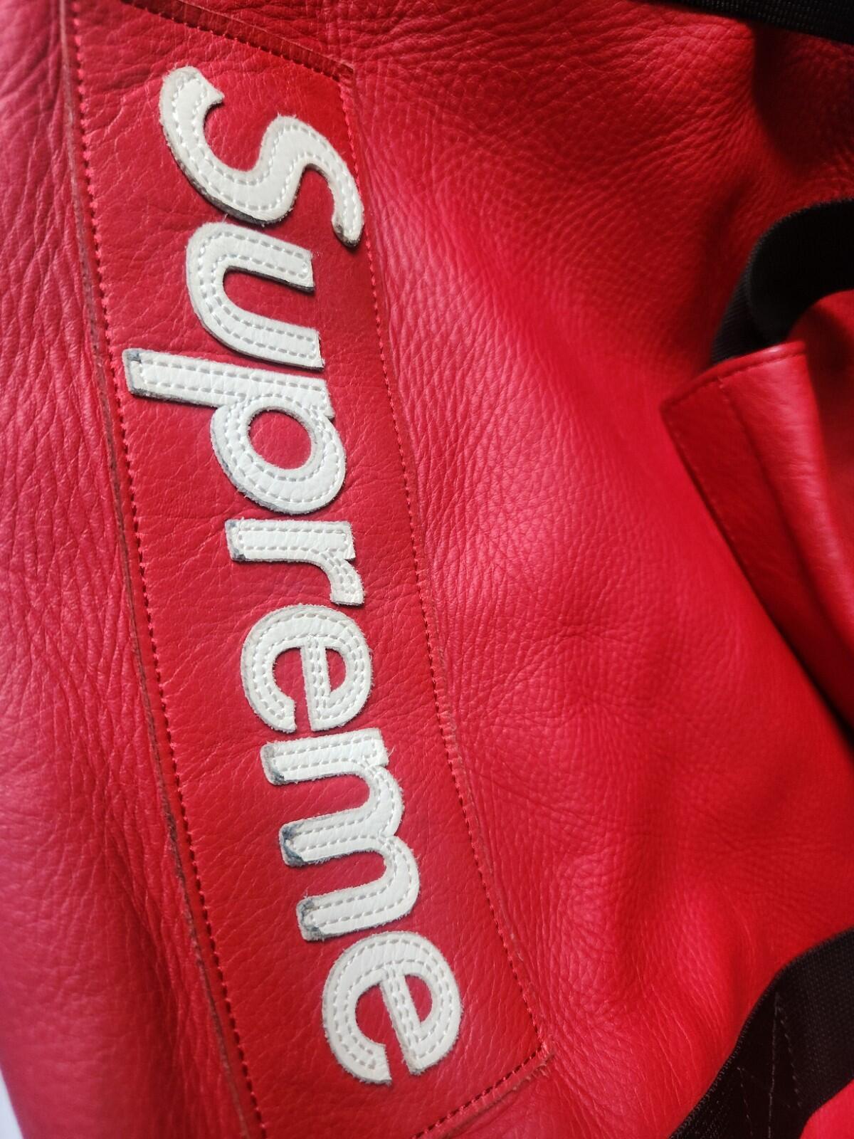 FW19 Supreme x Nike Leather duffle bag box logo Premium Cowhide