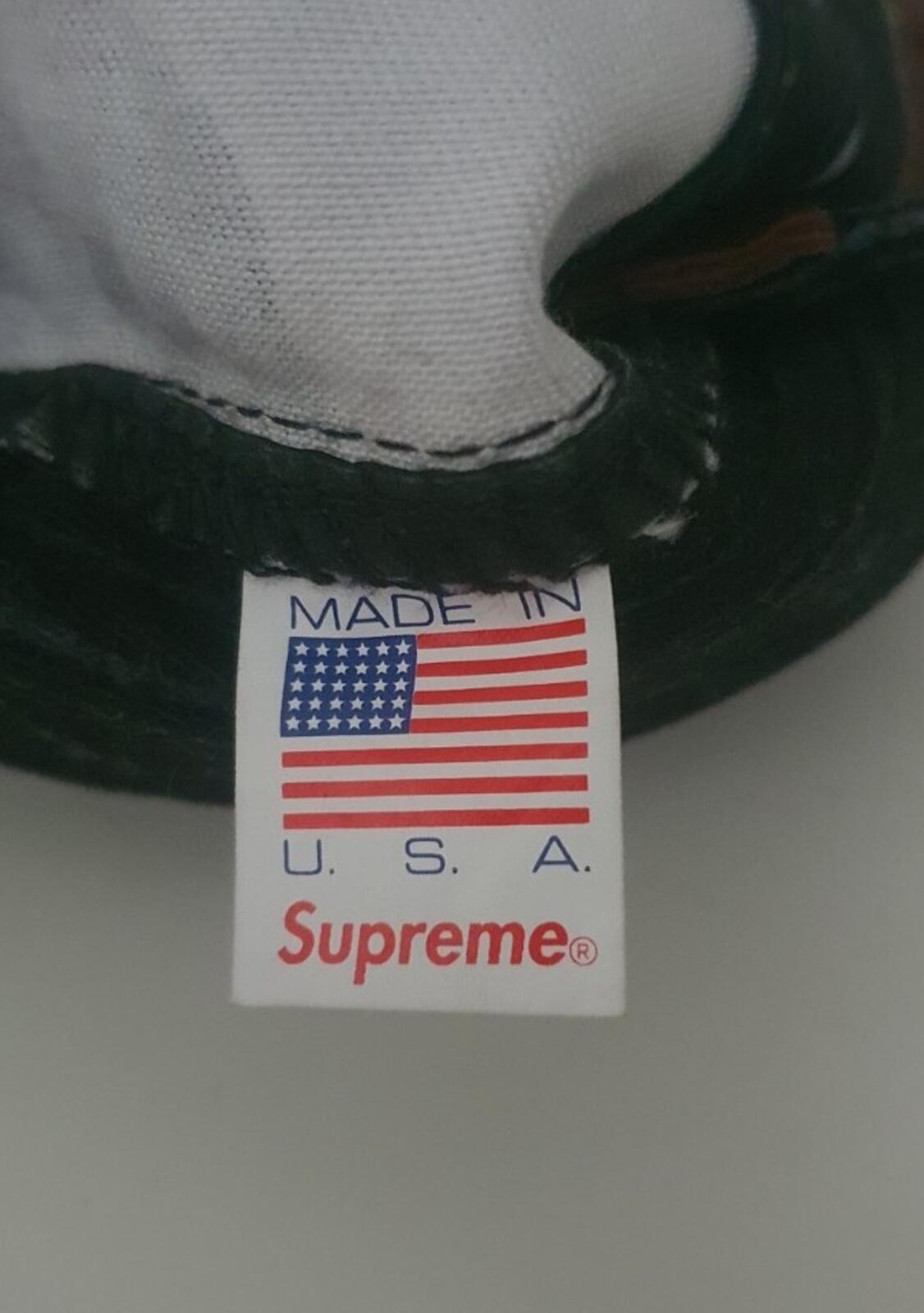 SS16 Supreme Washed Chino Twill Camp Cap Woodland Camo