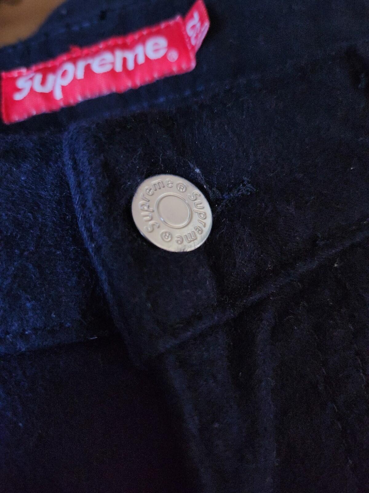FW22 Supreme Moleskin Double Knee Painter Pant Navy Size M 32 W32 L32