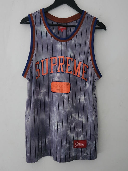 FW20 Supreme Dyed Basketball Jersey talla M mediana de malla