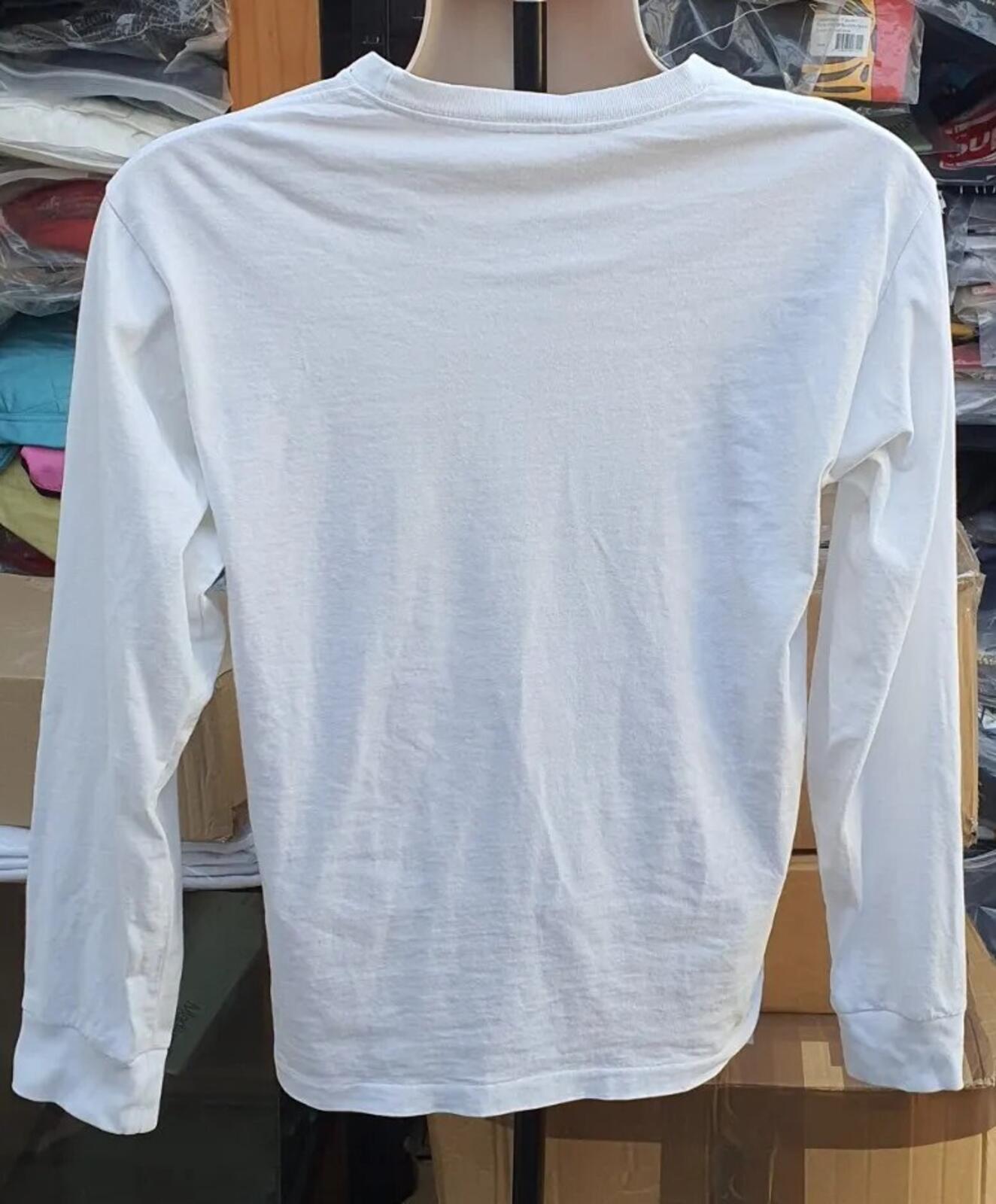 Camiseta de manga larga A BATHING APE Big Ape Head blanca talla M BAPE