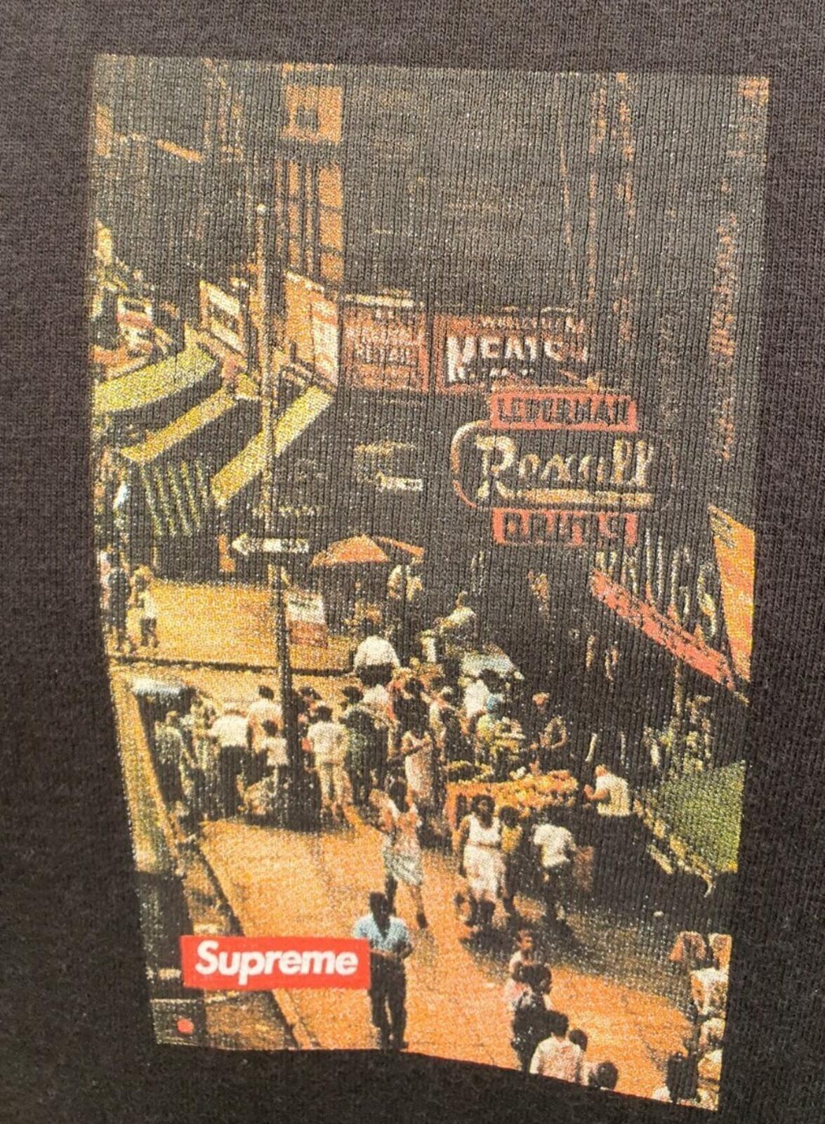 FW10 Supreme Street Scene Tee S small black T-shirt vintage 2010 Very Rare