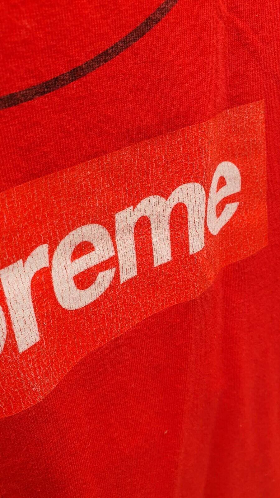 SS06 Supreme x Public Enemy Camiseta Roja Talla XL