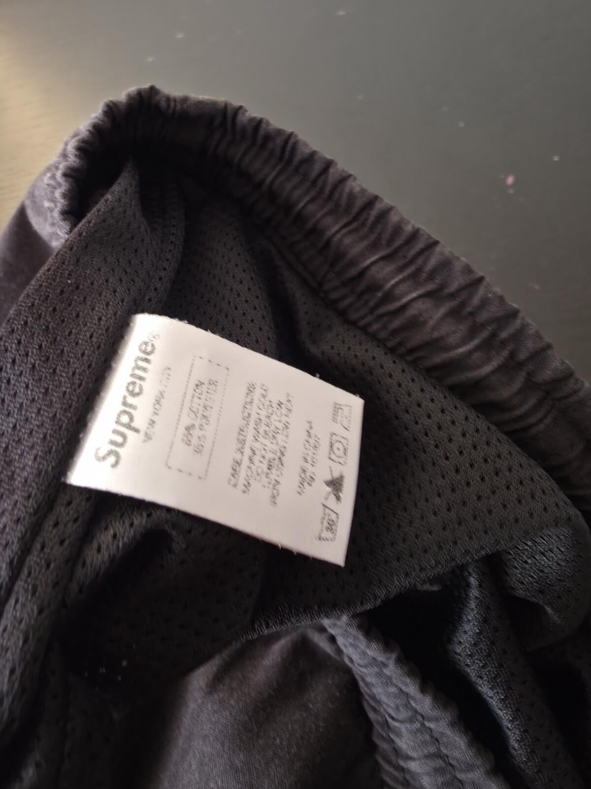 SS15 Supreme Reflective Logo Swim Short Black Größe M
