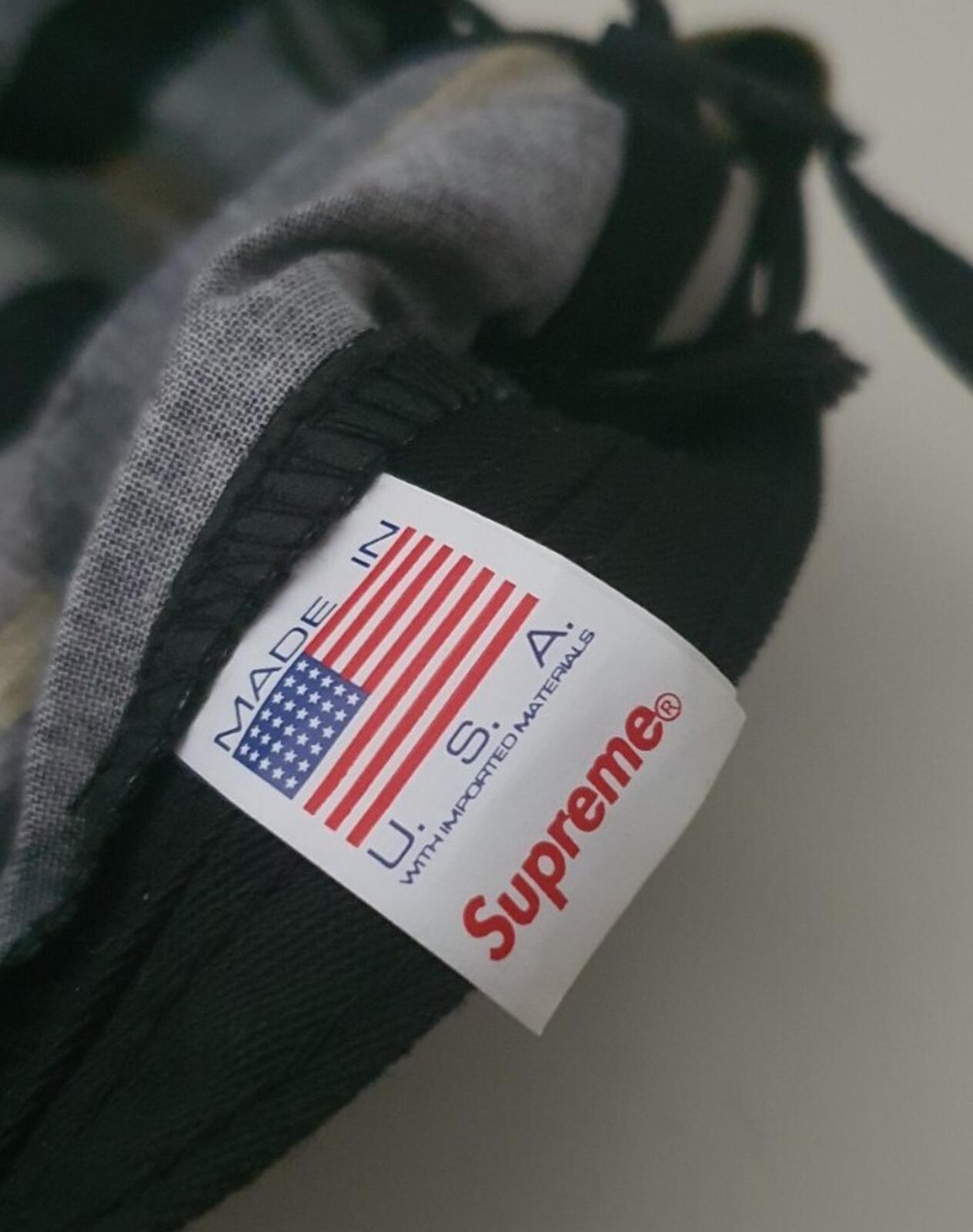 SS23 Supreme Layered Camo Camp Cap Grünes Camo-Cap
