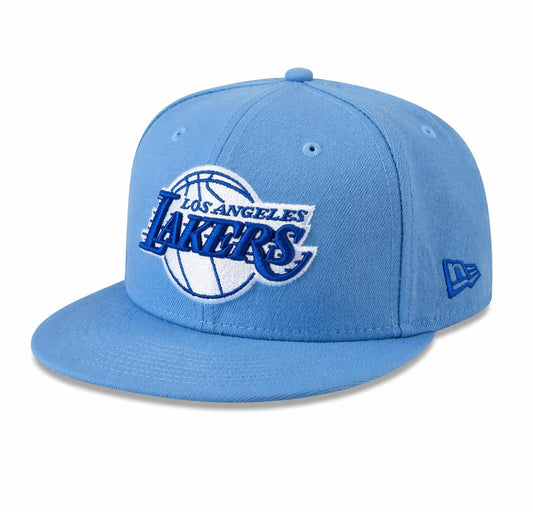 Gorra New Era Los Angeles Lakers azul clásico dos tonos edición 9Fifty Snapback