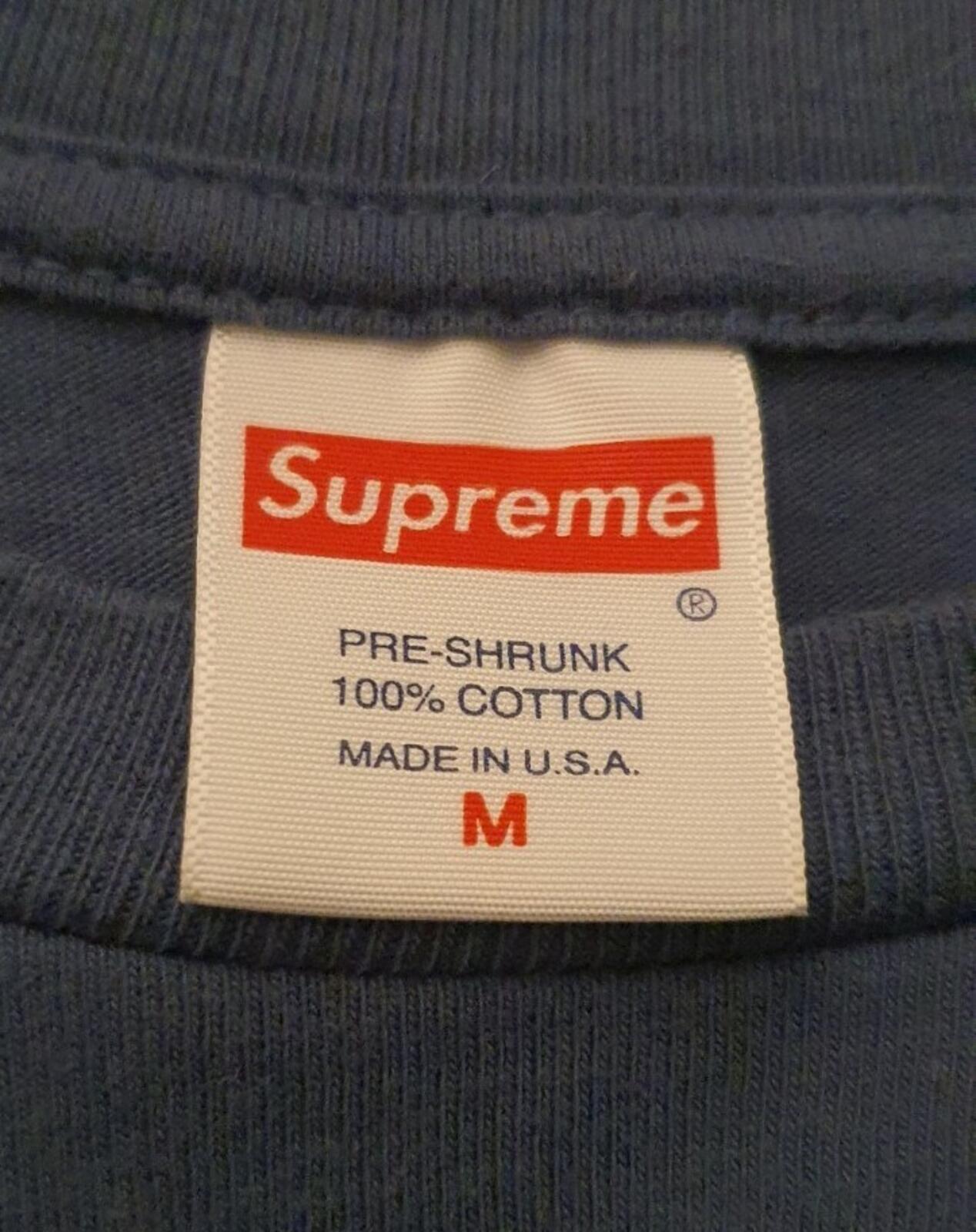 SS18 Supreme Swimmers Tee Dark Slate T-shirt Size M Medium