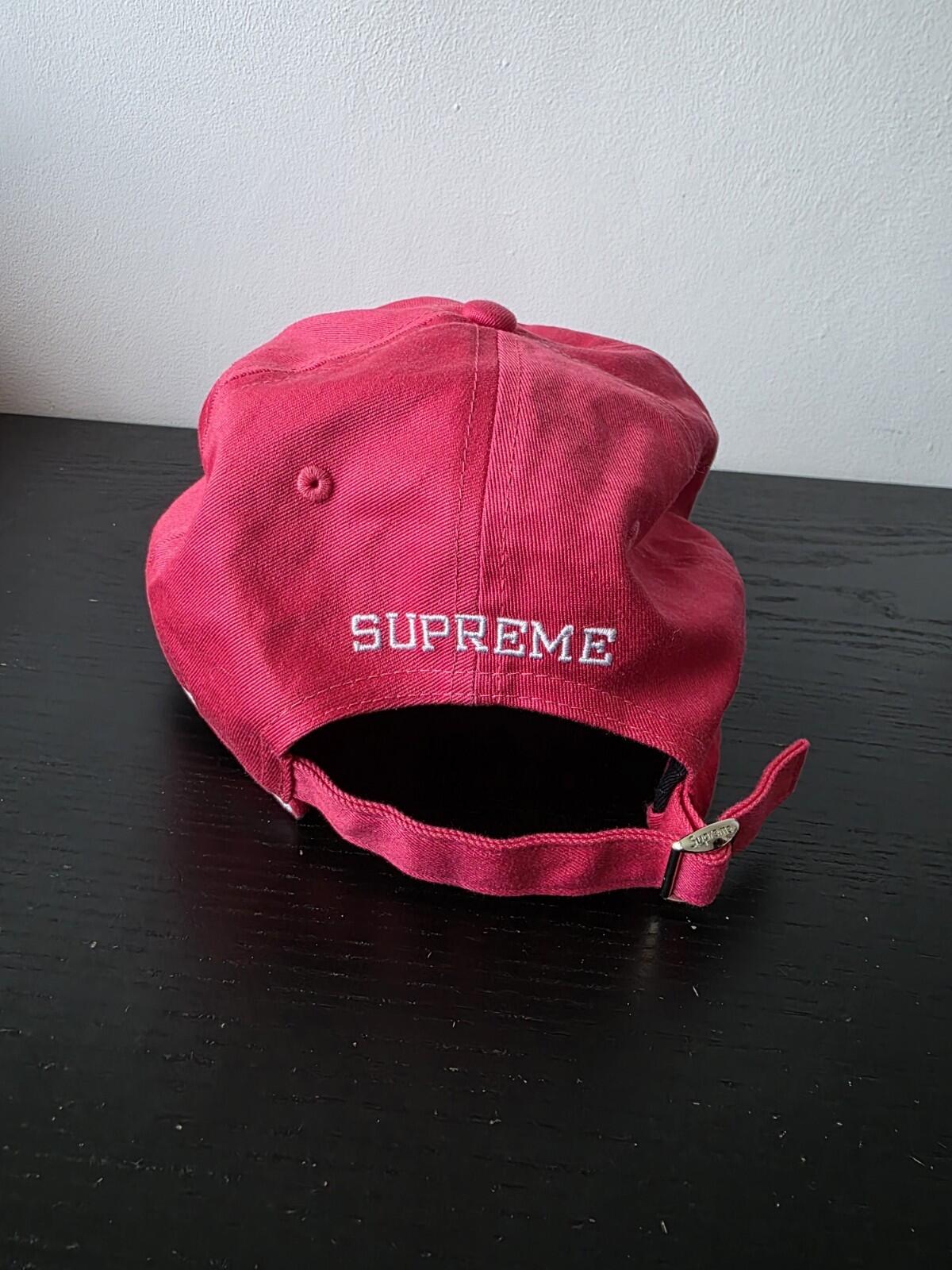 SS20 Supreme Piping 6-panel Cap Pink