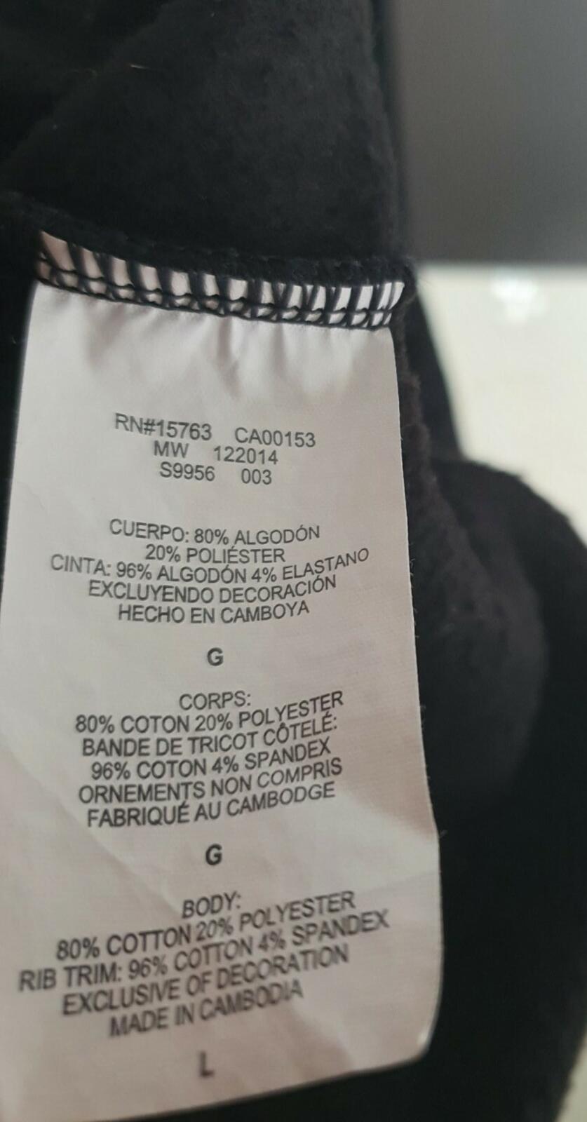 SS15 SUPREME x Champion sudadera con capucha negra talla L grande / M mediana Rara