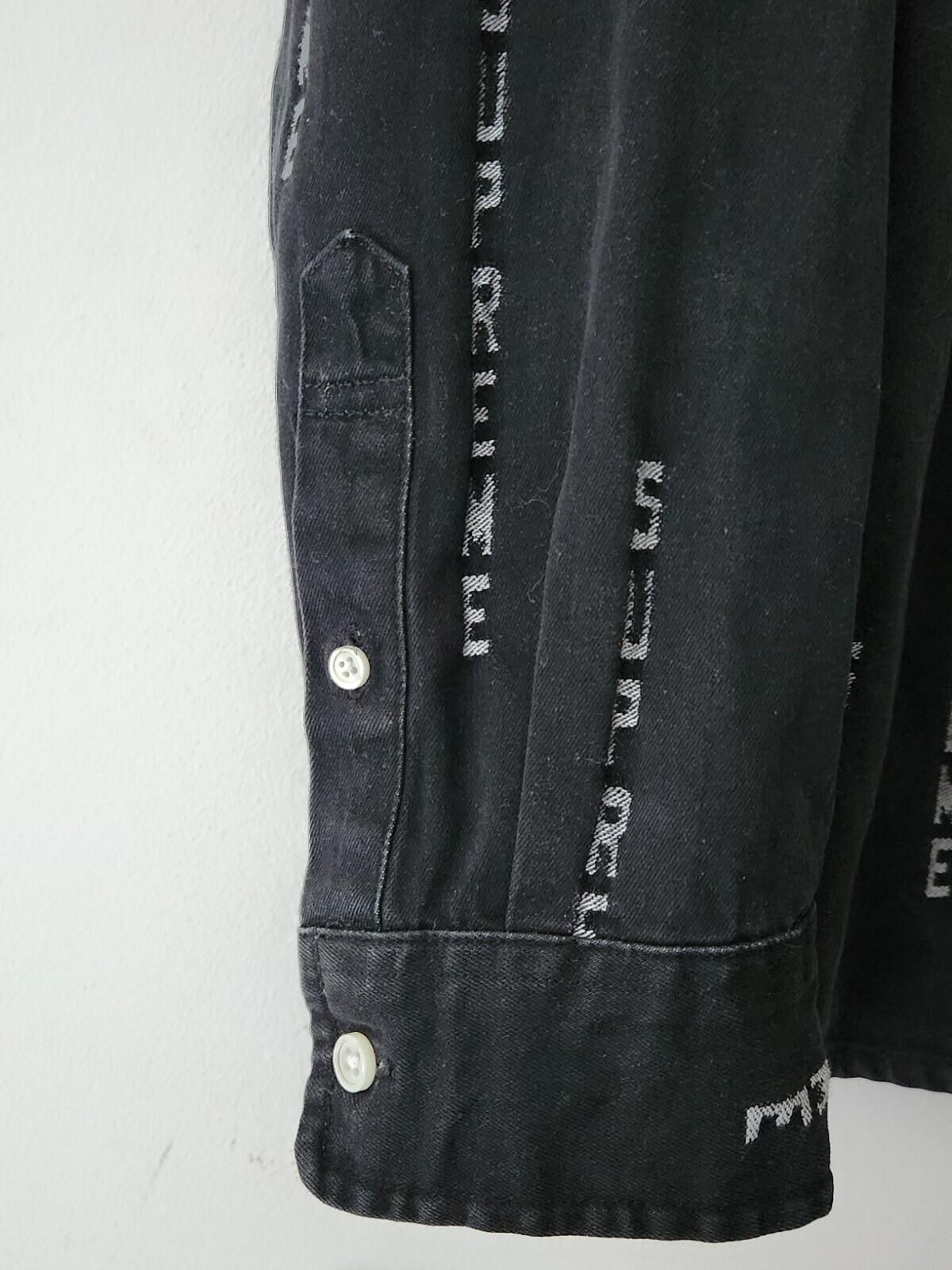 FW20 Supreme Stripe Logo Jacquard Denim Langarmhemd