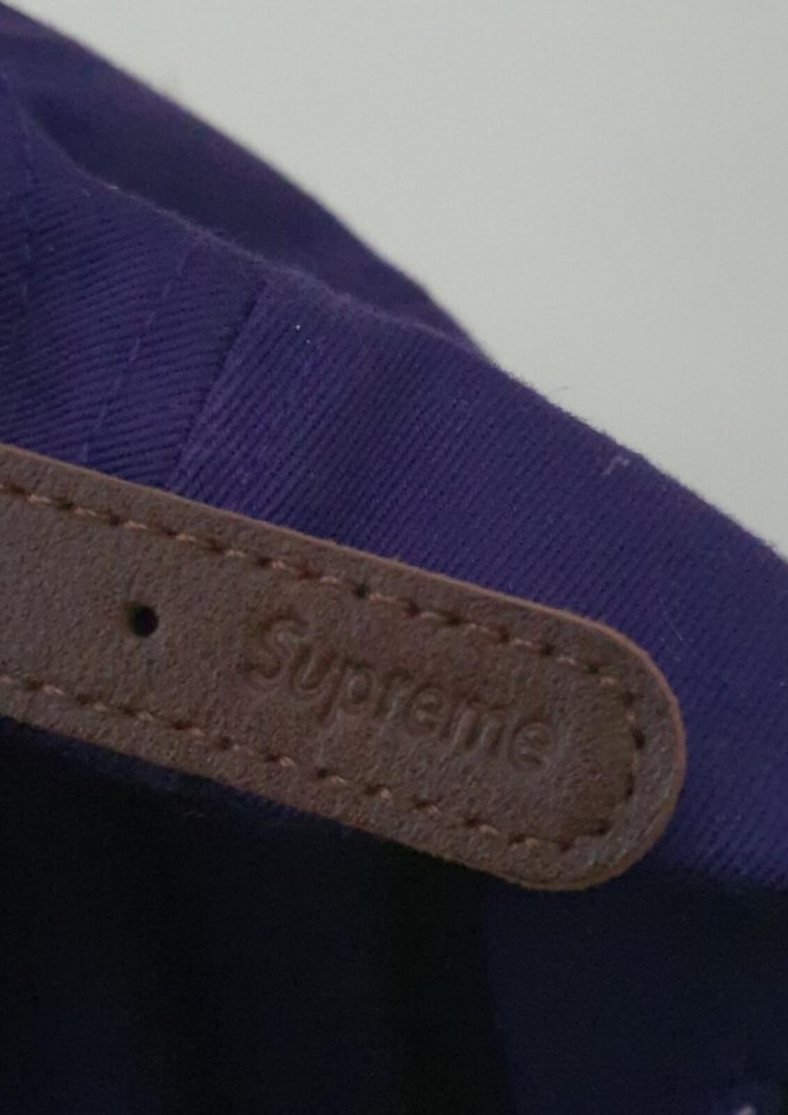 FW21 Supreme Washed Chino Twill Camp Cap Purple